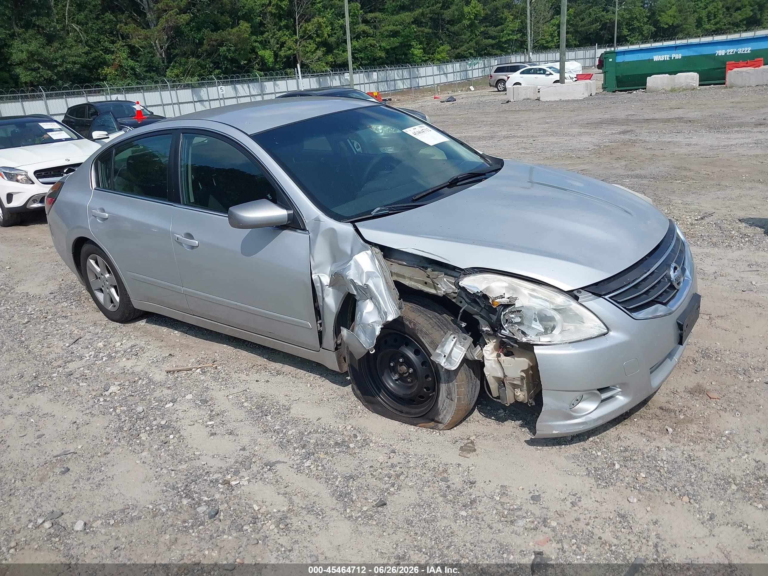 2012 Nissan Altima 2.5 S Silver vin: 1N4AL2APXCN490429