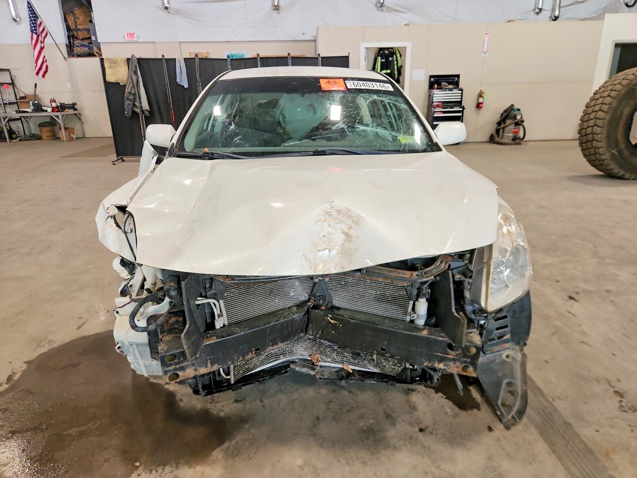 2012 Nissan Altima 2.5 White vin: 1N4AL2APXCN500151