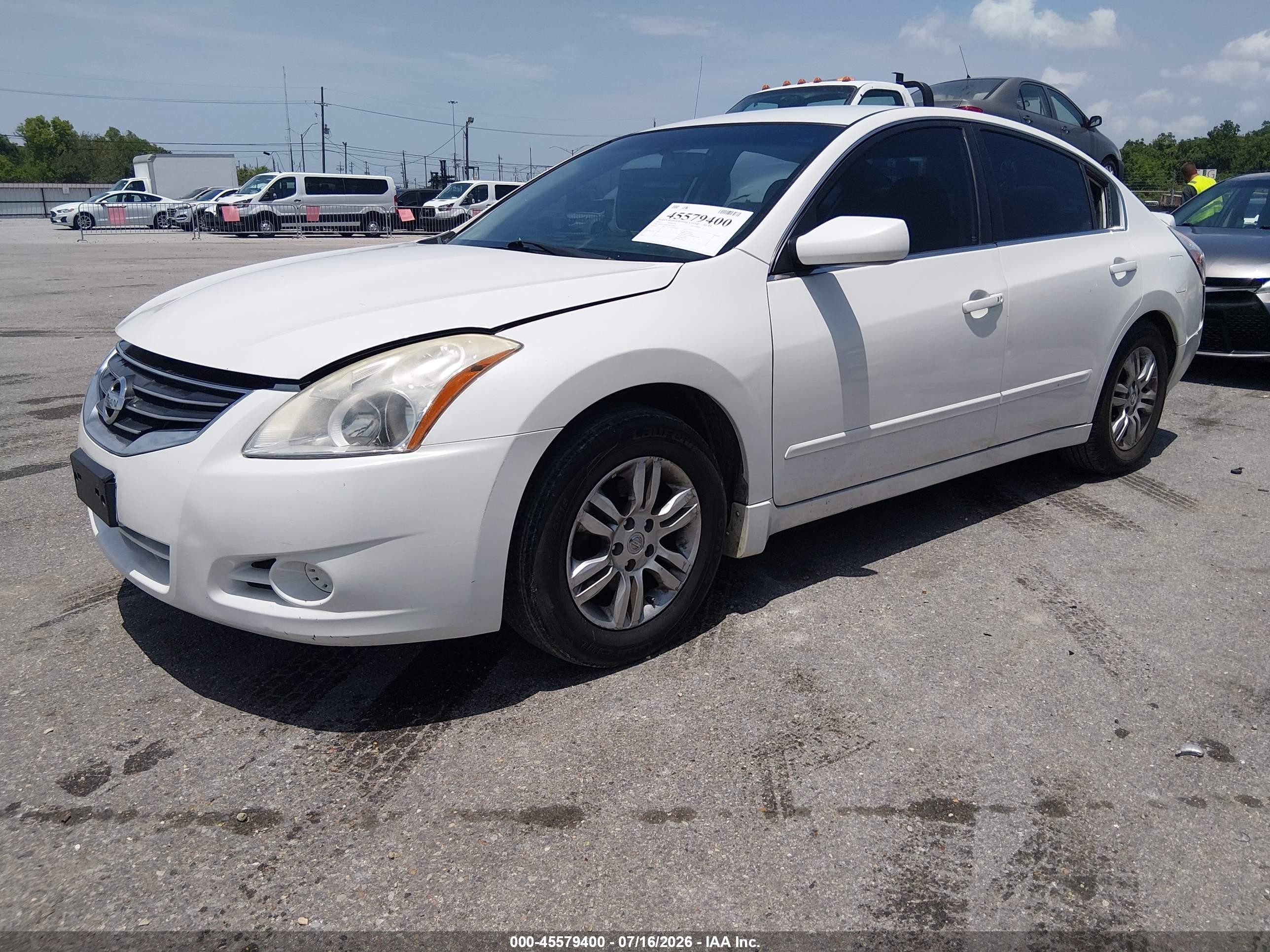 2012 Nissan Altima 2.5 S White vin: 1N4AL2APXCN512087