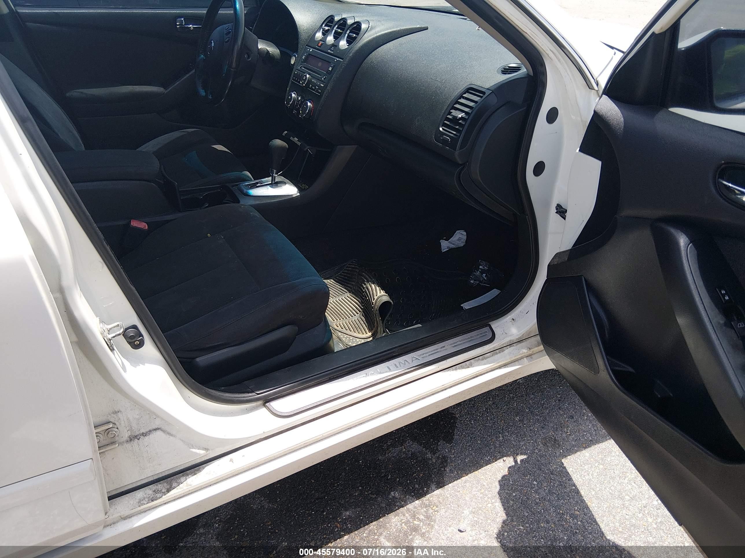 2012 Nissan Altima 2.5 S White vin: 1N4AL2APXCN512087