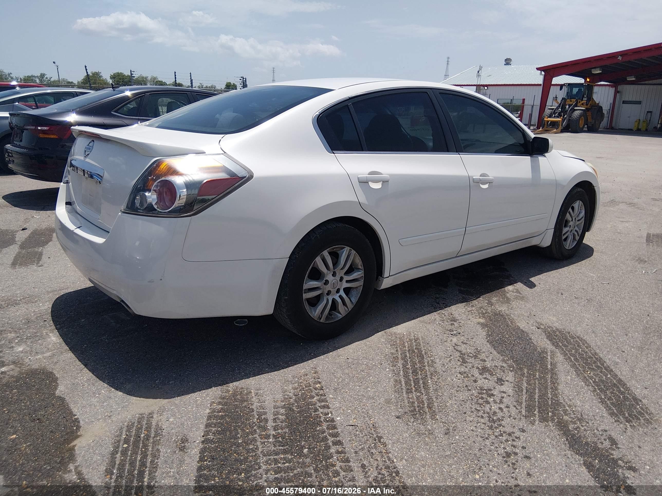 2012 Nissan Altima 2.5 S White vin: 1N4AL2APXCN512087
