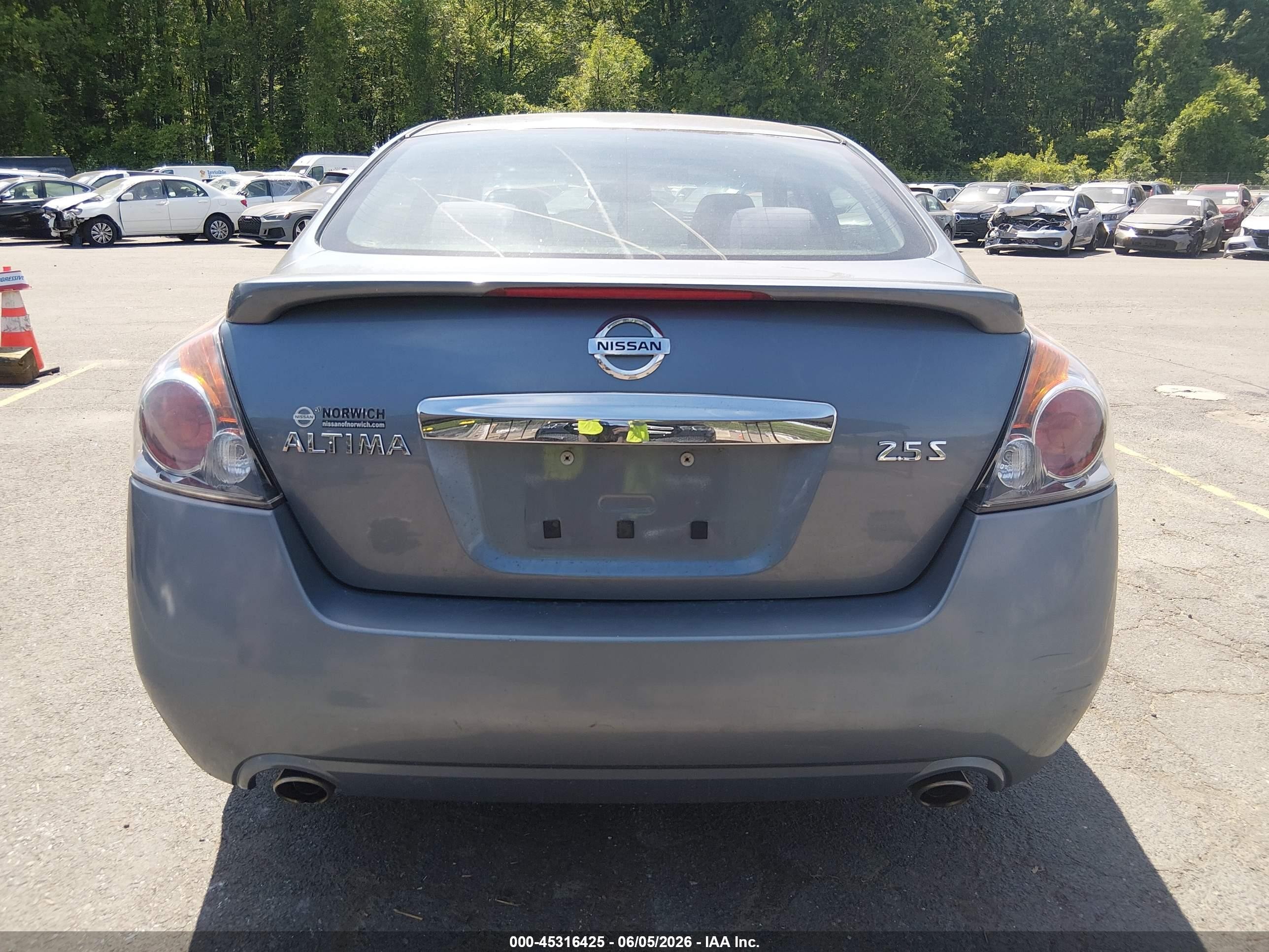 2012 Nissan Altima 2.5 S Gray vin: 1N4AL2APXCN536728