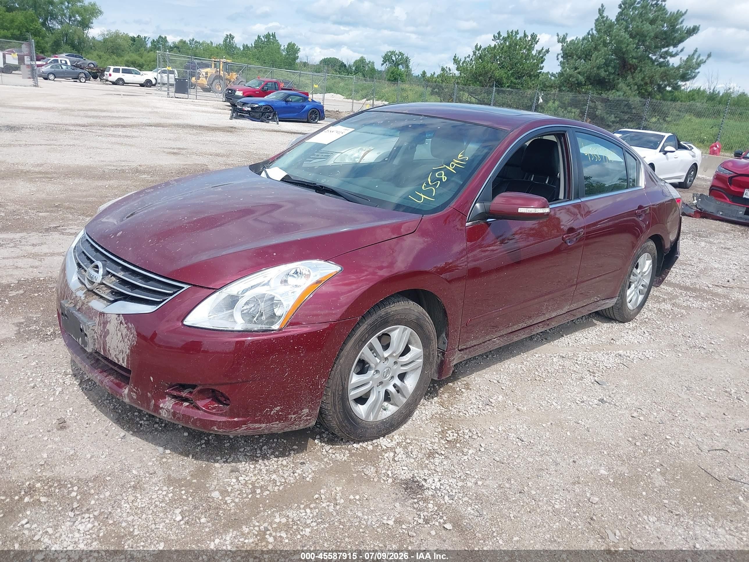2012 Nissan Altima 2.5 S Темно-бордовый vin: 1N4AL2APXCN542626