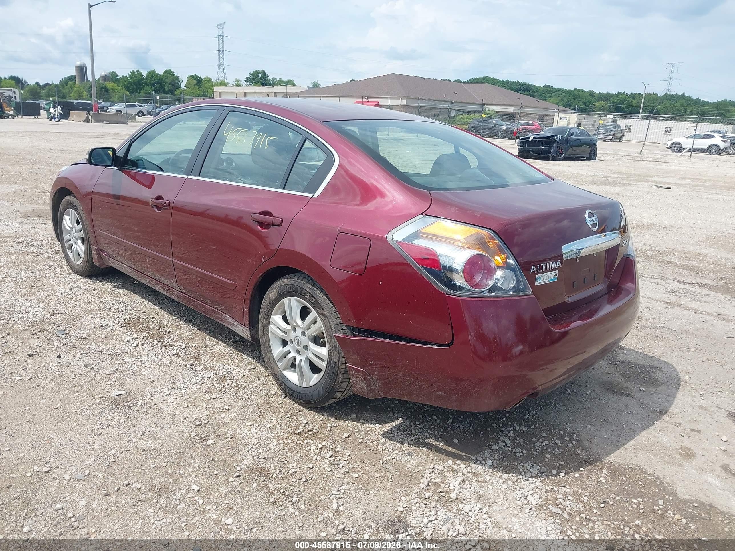 2012 Nissan Altima 2.5 S Темно-бордовый vin: 1N4AL2APXCN542626