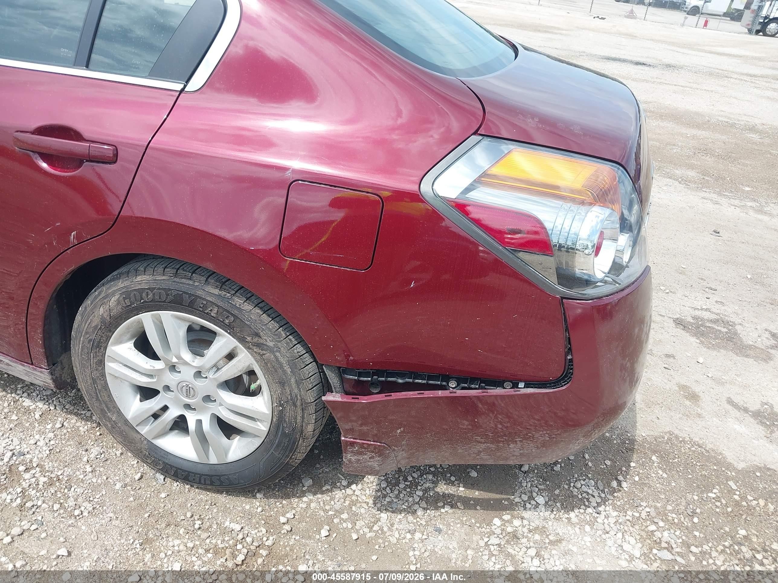 2012 Nissan Altima 2.5 S Темно-бордовый vin: 1N4AL2APXCN542626
