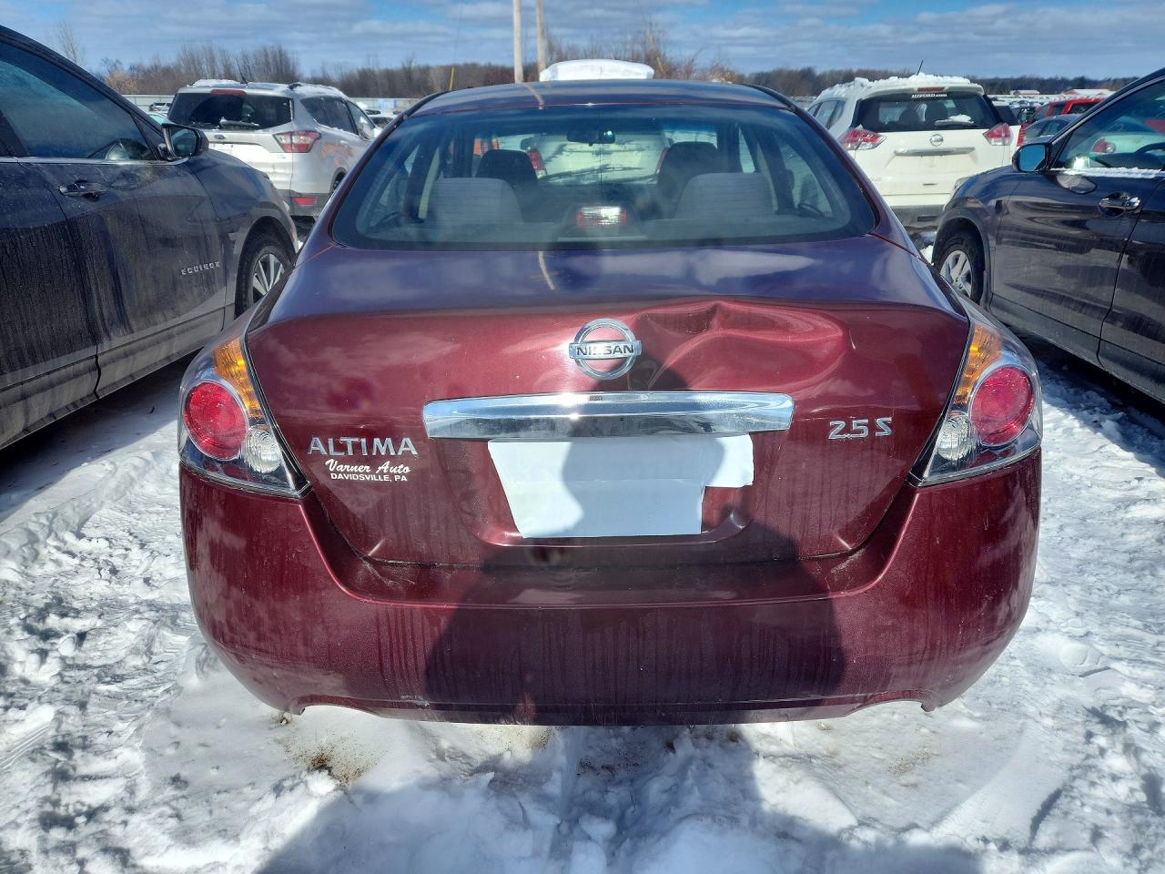 2012 Nissan Altima Base Maroon vin: 1N4AL2APXCN546191