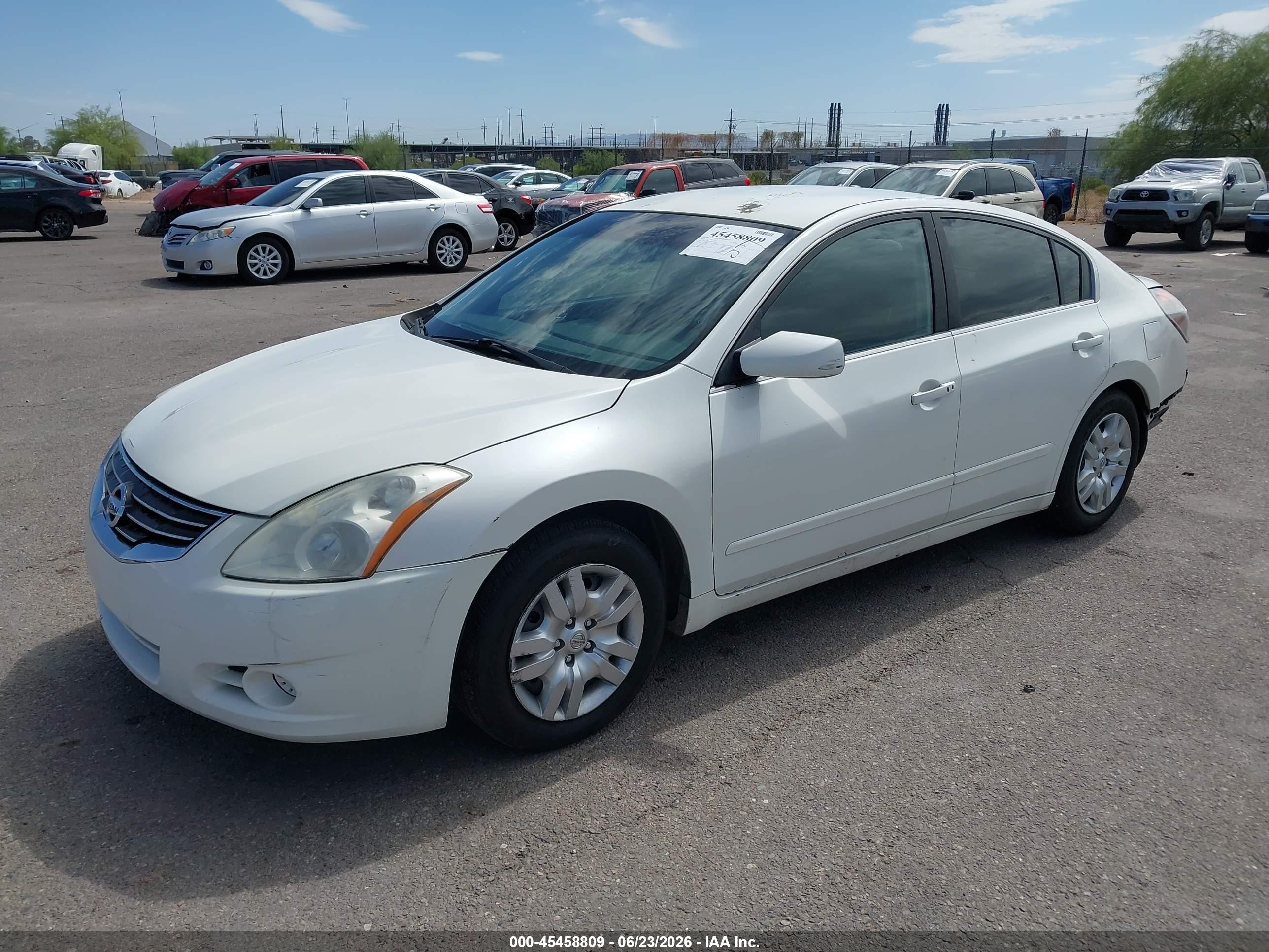 2012 Nissan Altima 2.5 S White vin: 1N4AL2APXCN546806