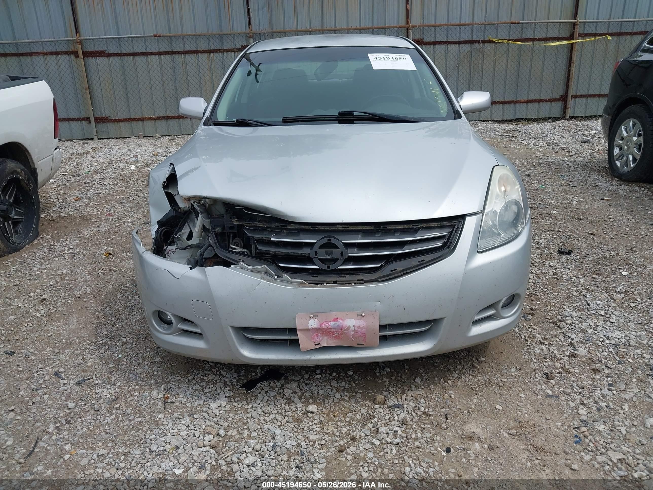 2012 Nissan Altima 2.5 S Silver vin: 1N4AL2APXCN550564
