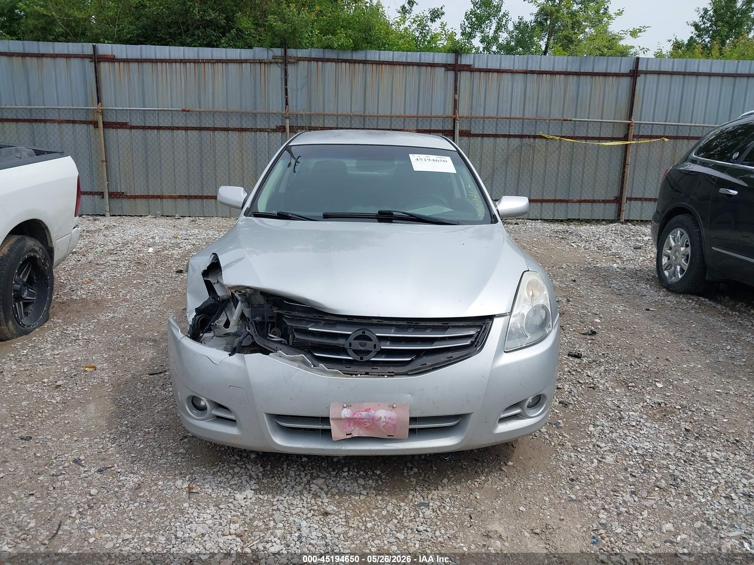 2012 Nissan Altima 2.5 S Silver vin: 1N4AL2APXCN550564