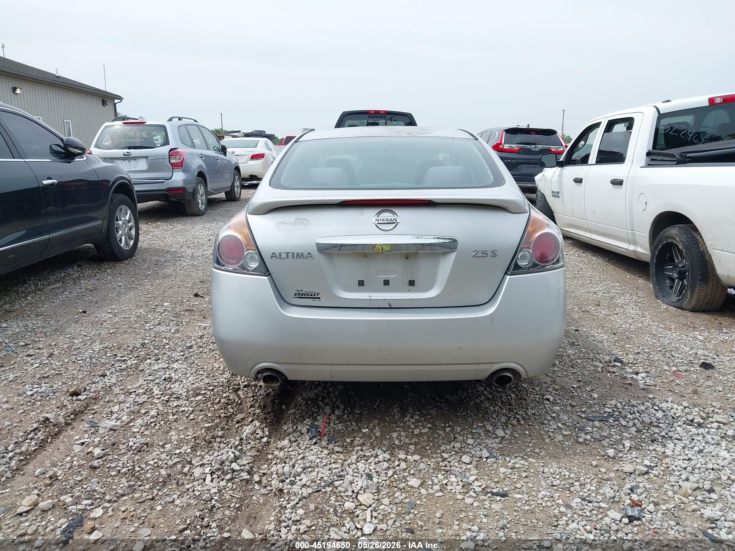 2012 Nissan Altima 2.5 S Silver vin: 1N4AL2APXCN550564