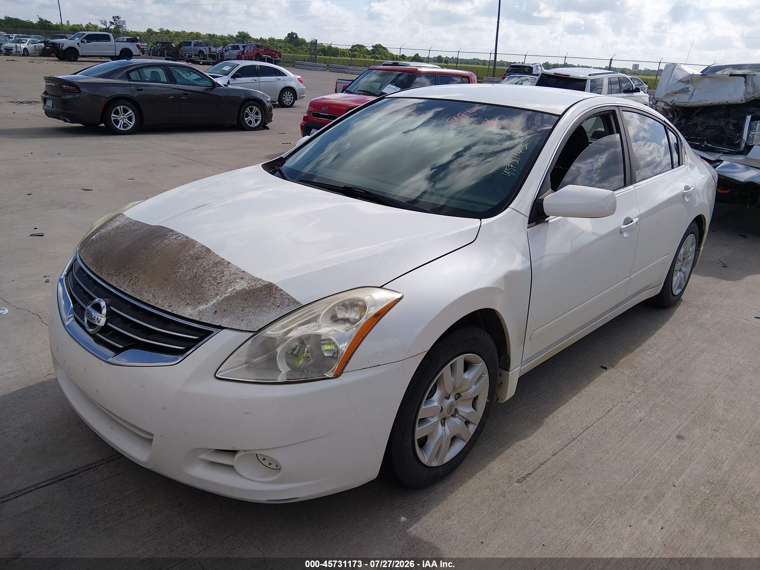 2012 Nissan Altima 2.5 S White vin: 1N4AL2APXCN566330