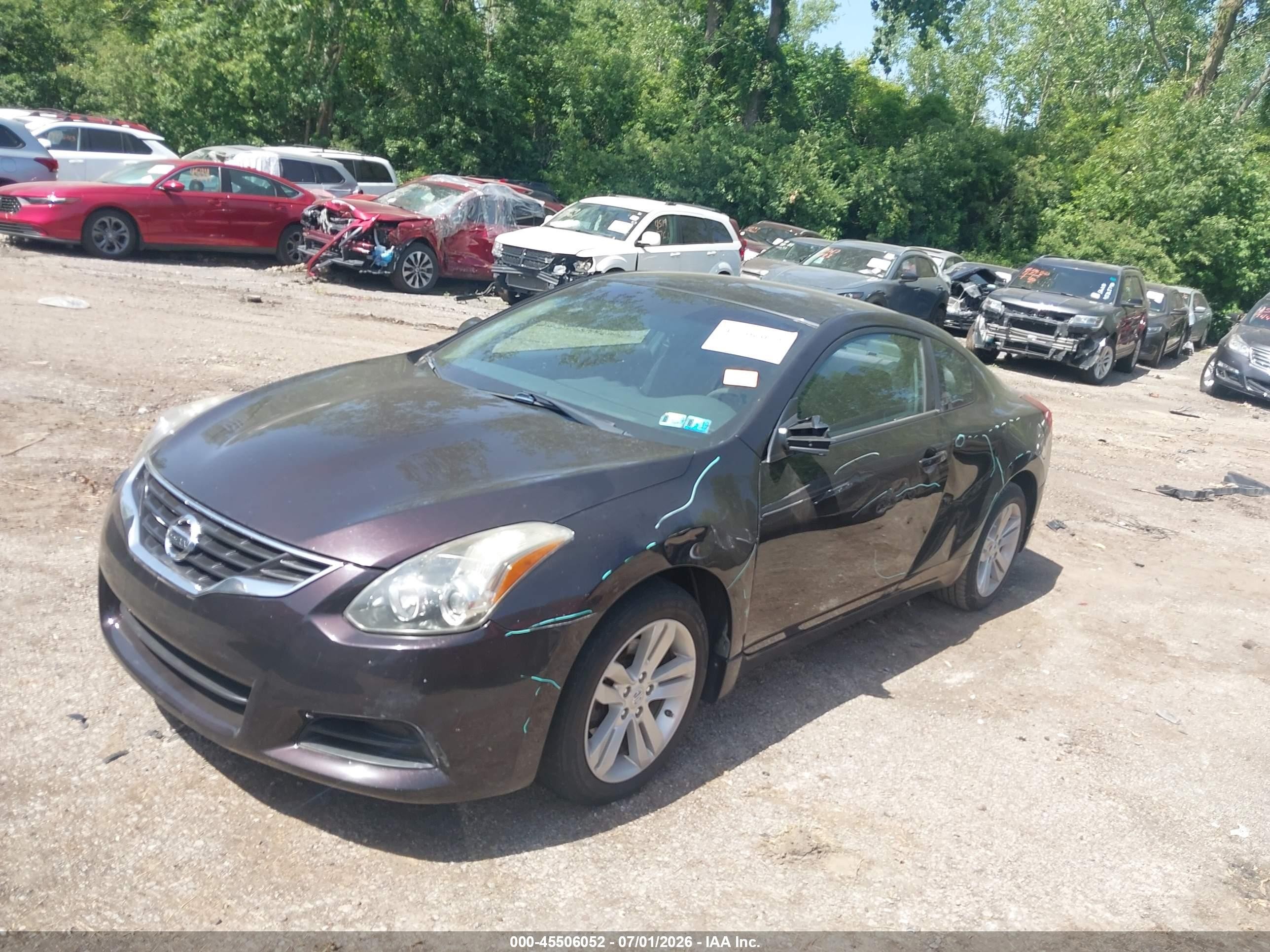2010 Nissan Altima 2.5 S Maroon vin: 1N4AL2EP0AC188778