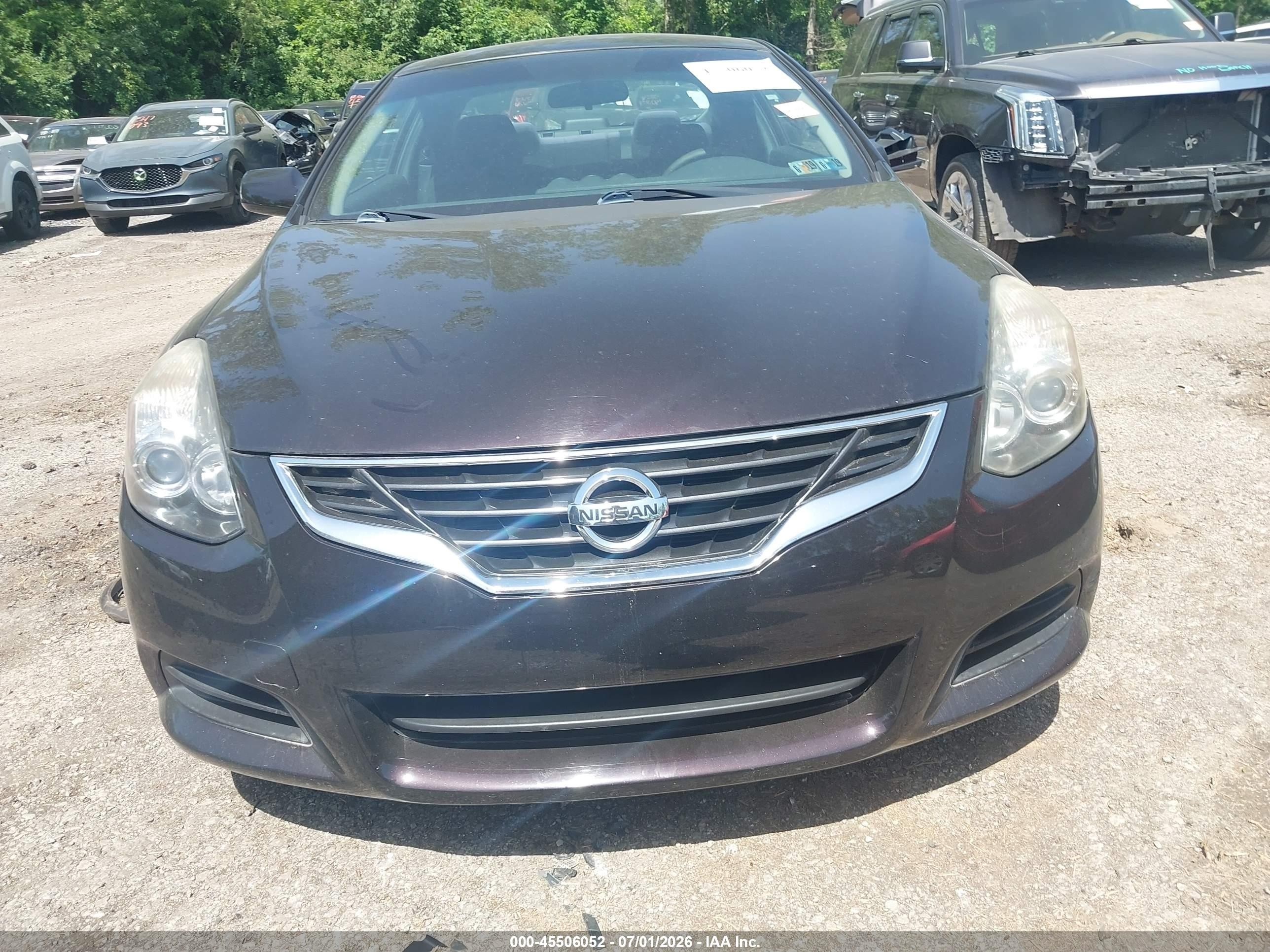 2010 Nissan Altima 2.5 S Maroon vin: 1N4AL2EP0AC188778