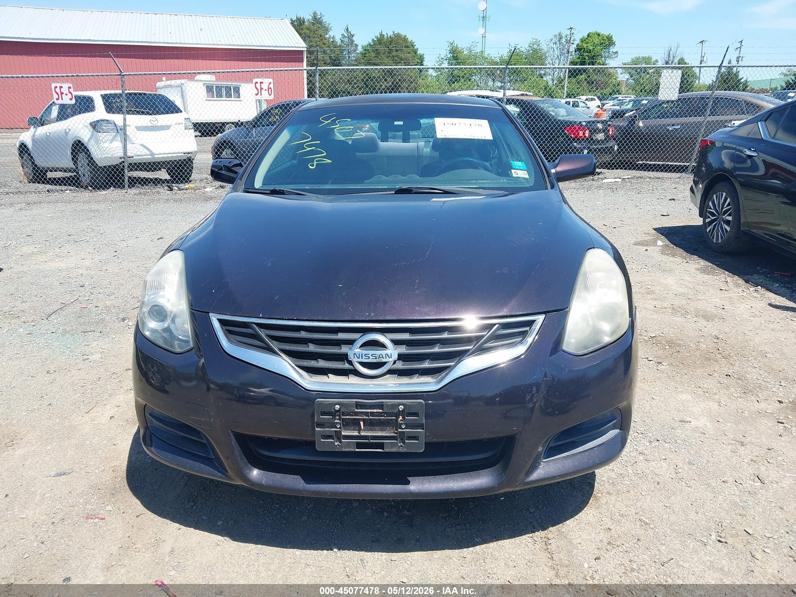 2011 Nissan Altima 2.5 S Maroon vin: 1N4AL2EP0BC141333