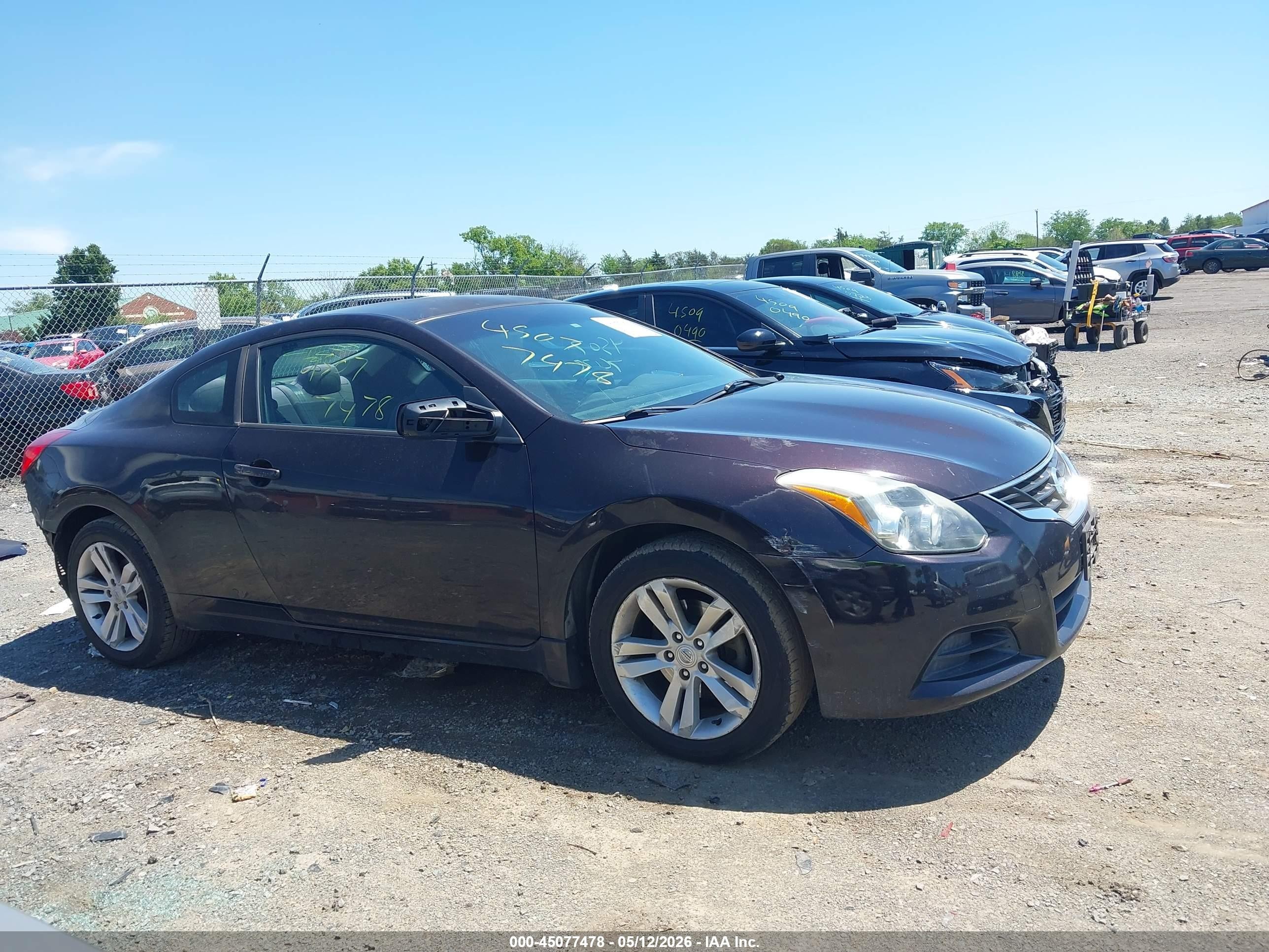 2011 Nissan Altima 2.5 S Maroon vin: 1N4AL2EP0BC141333