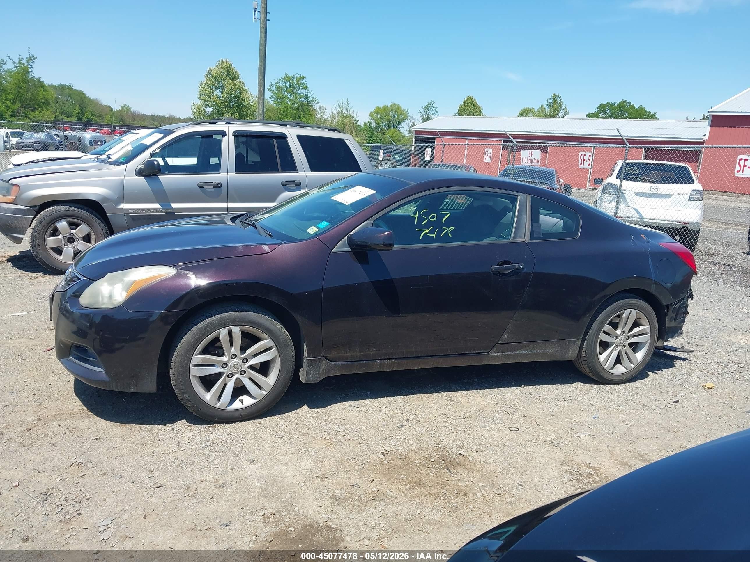 2011 Nissan Altima 2.5 S Maroon vin: 1N4AL2EP0BC141333