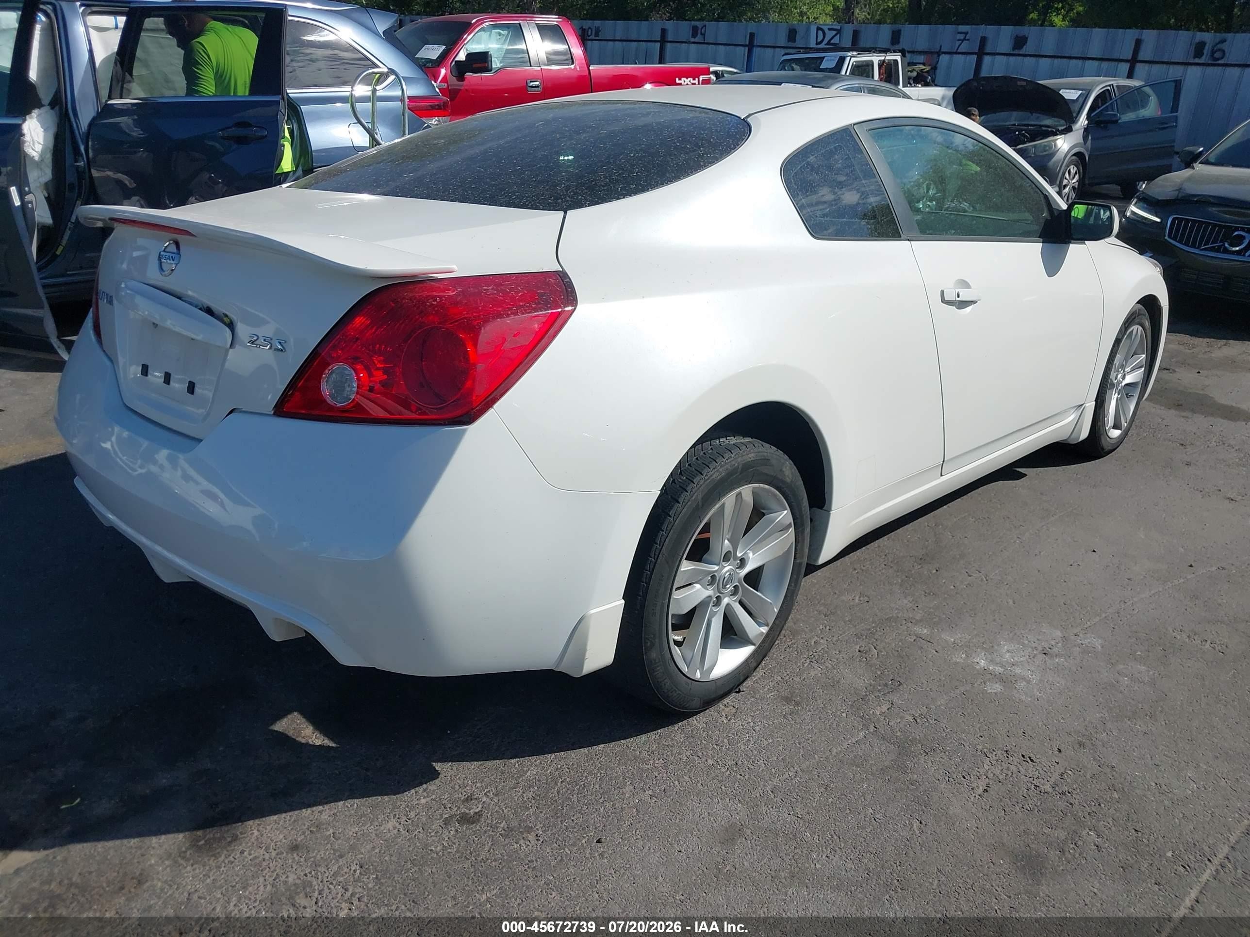 2012 Nissan Altima 2.5 S White vin: 1N4AL2EP0CC164113