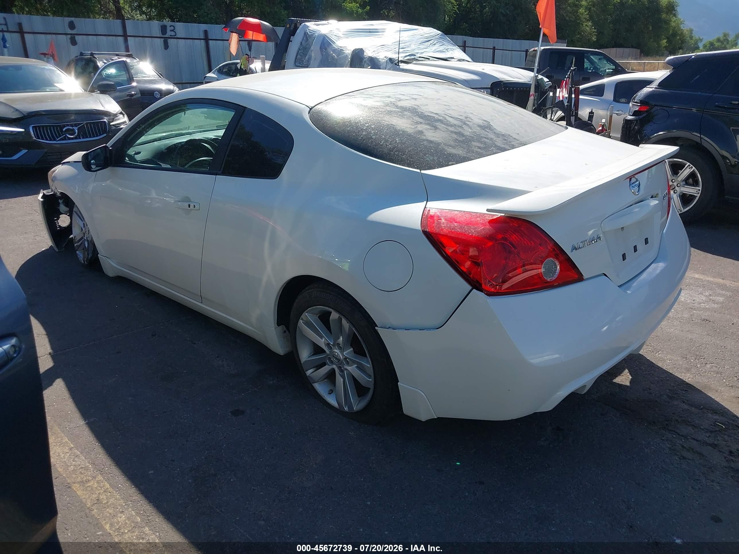 2012 Nissan Altima 2.5 S White vin: 1N4AL2EP0CC164113