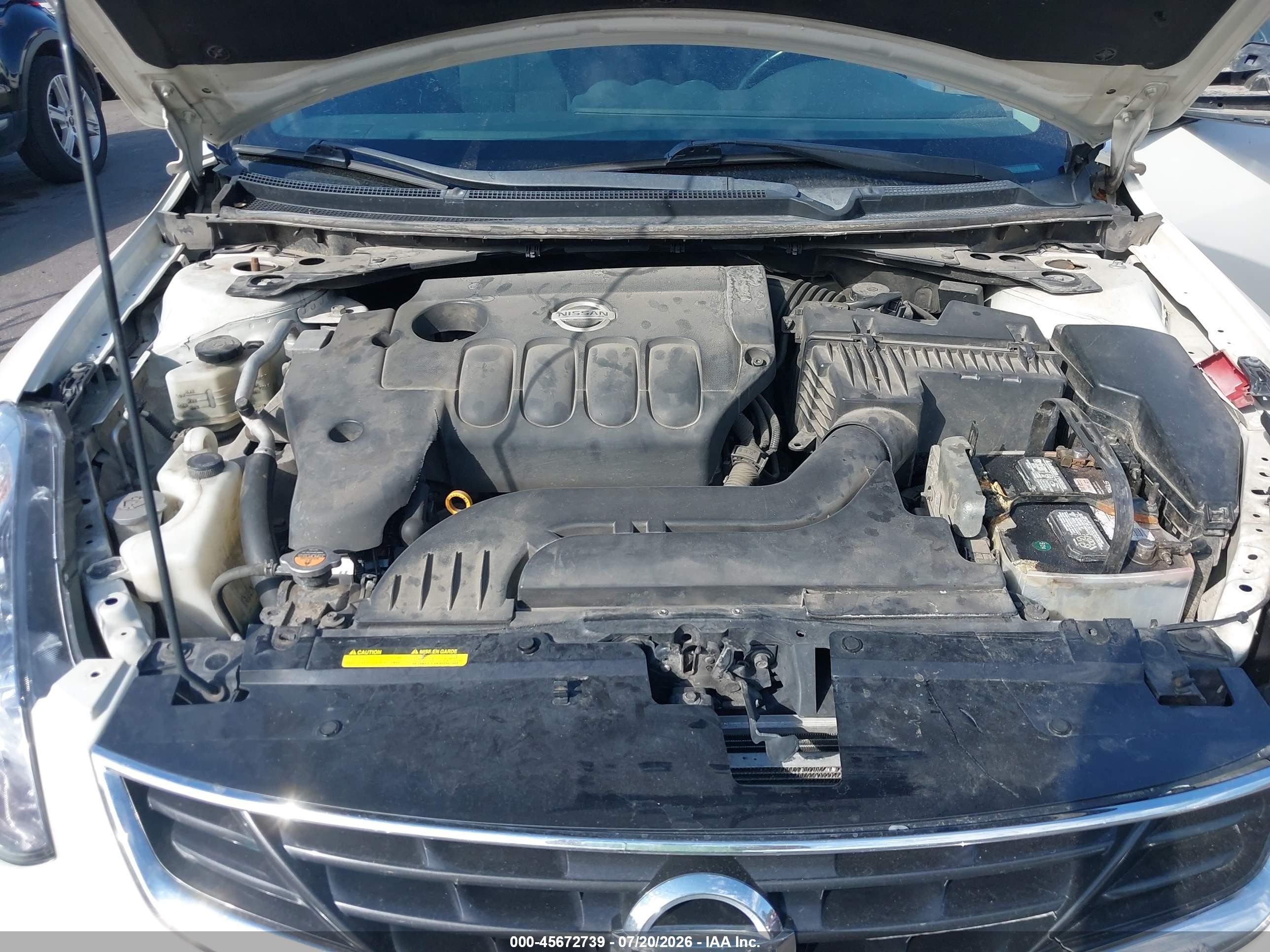 2012 Nissan Altima 2.5 S White vin: 1N4AL2EP0CC164113