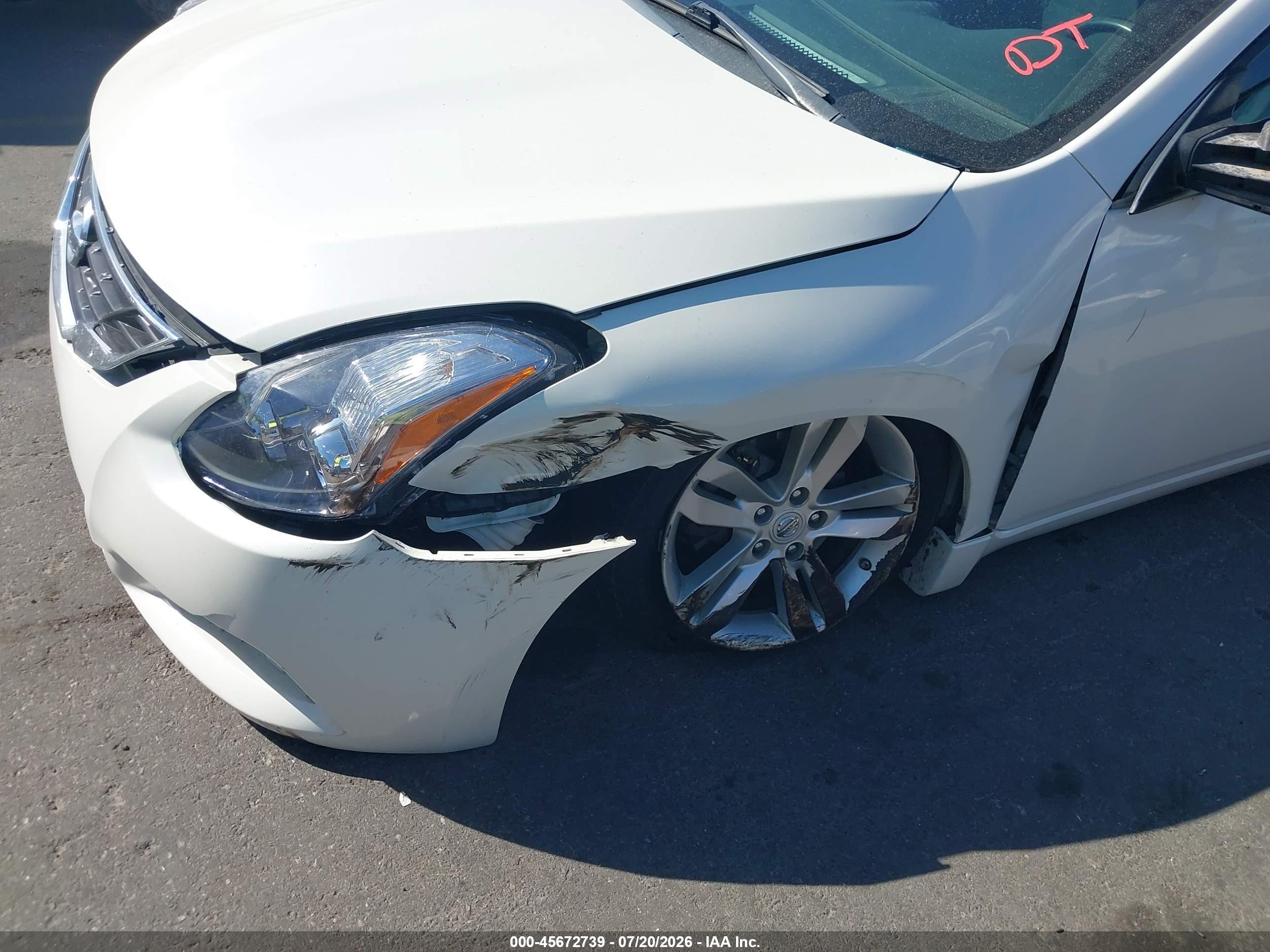 2012 Nissan Altima 2.5 S White vin: 1N4AL2EP0CC164113