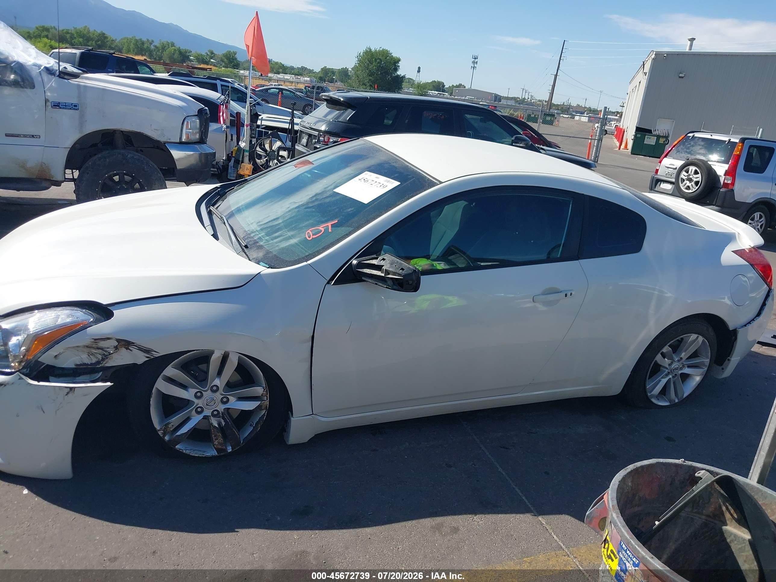 2012 Nissan Altima 2.5 S White vin: 1N4AL2EP0CC164113