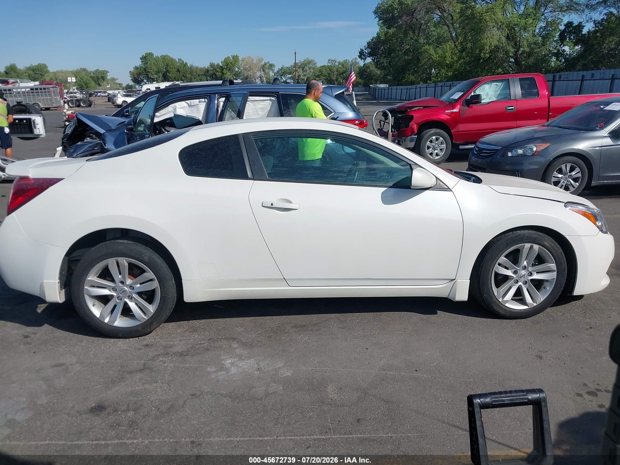 2012 Nissan Altima 2.5 S White vin: 1N4AL2EP0CC164113