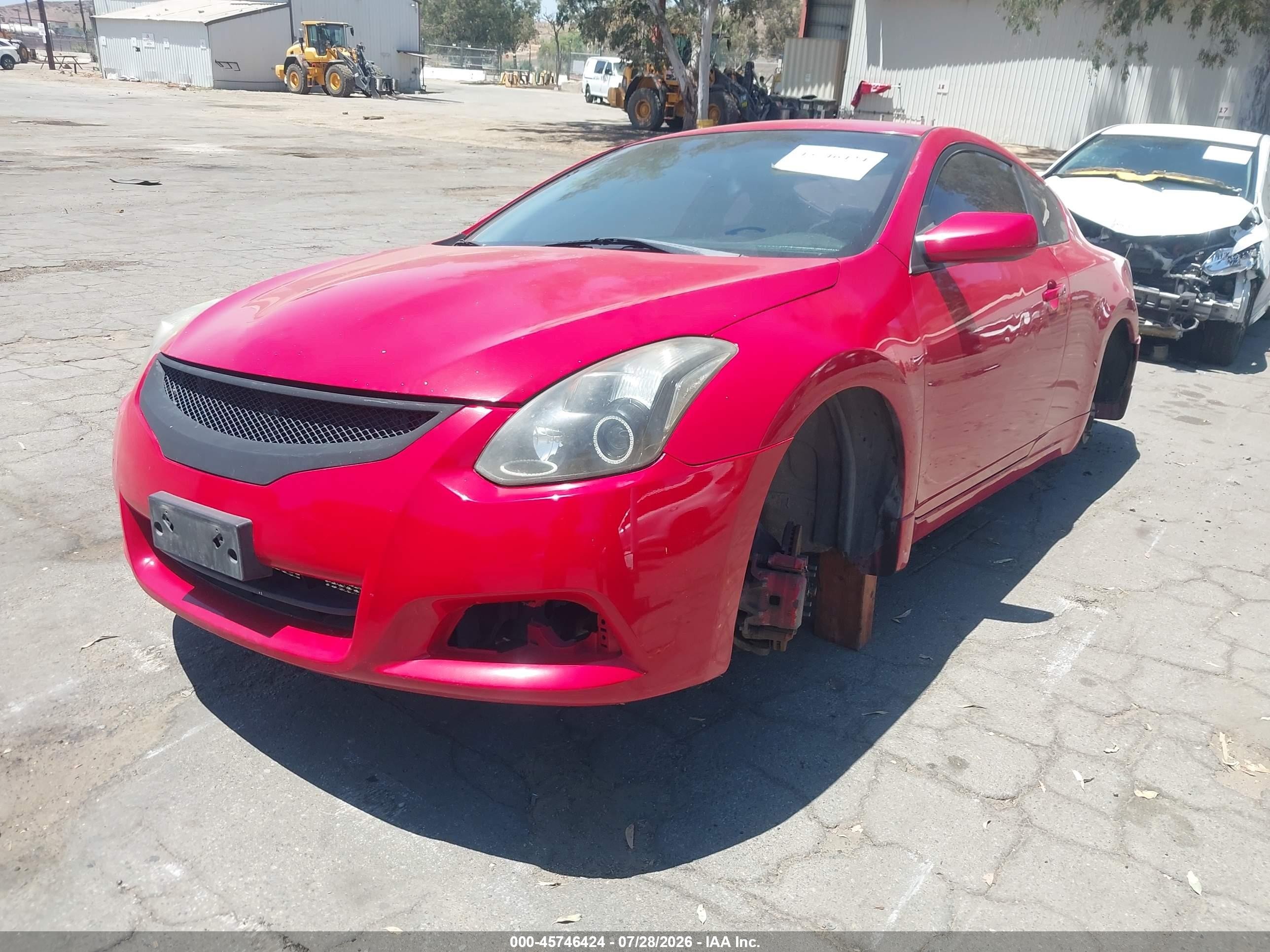 2012 Nissan Altima 2.5 S Красный vin: 1N4AL2EP0CC185544