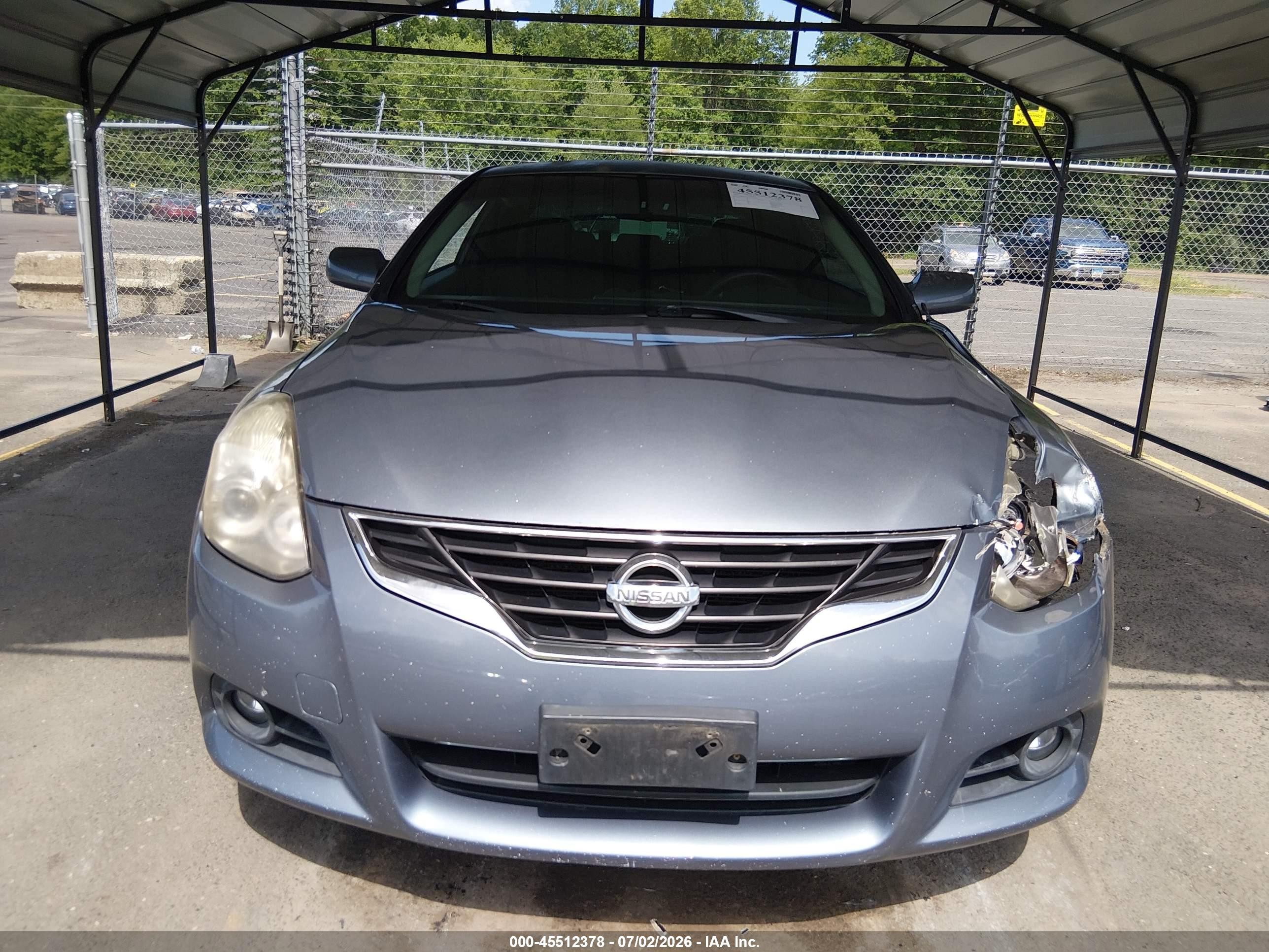2010 Nissan Altima 2.5 S Light Blue vin: 1N4AL2EP1AC126340