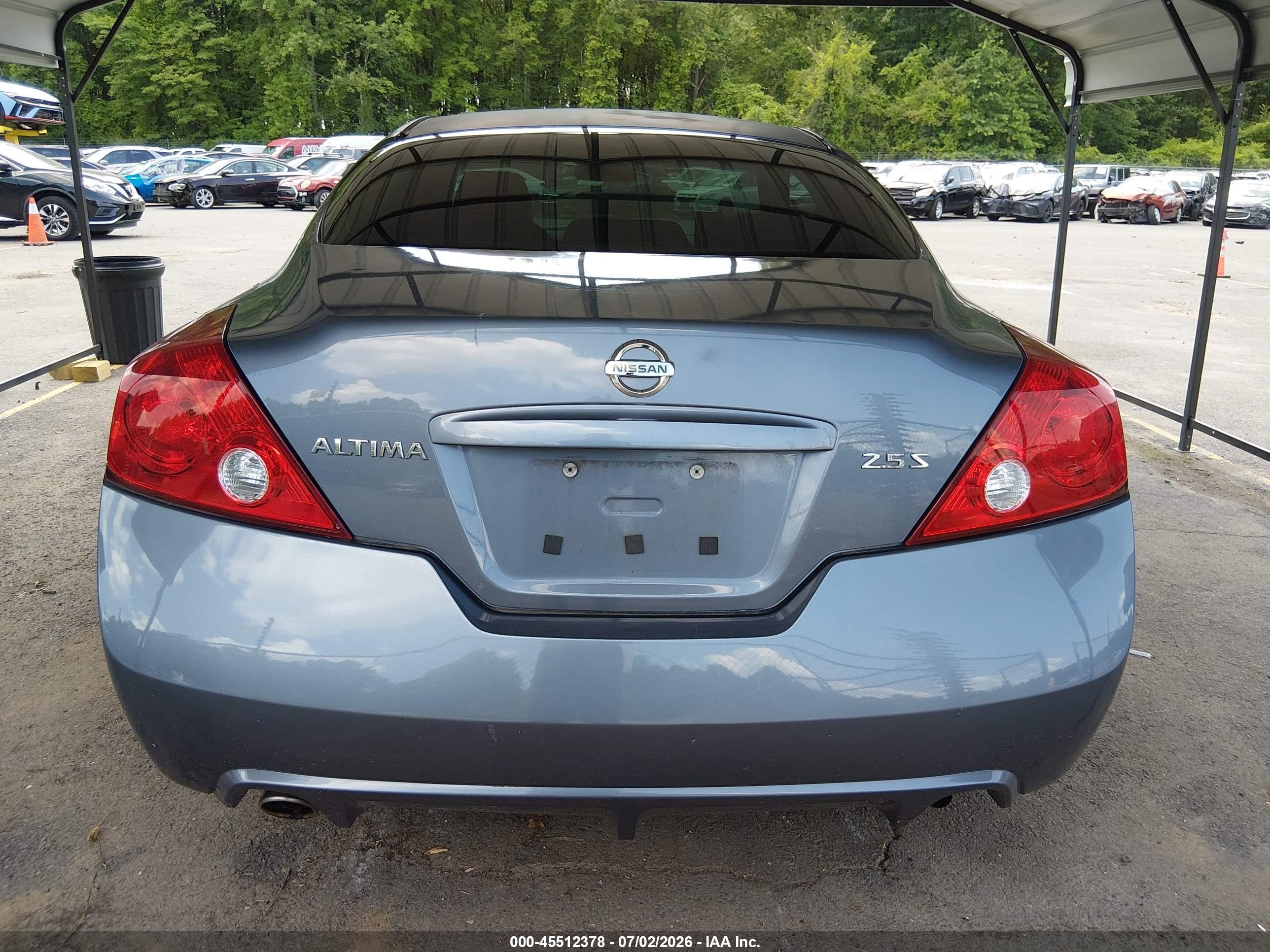 2010 Nissan Altima 2.5 S Light Blue vin: 1N4AL2EP1AC126340
