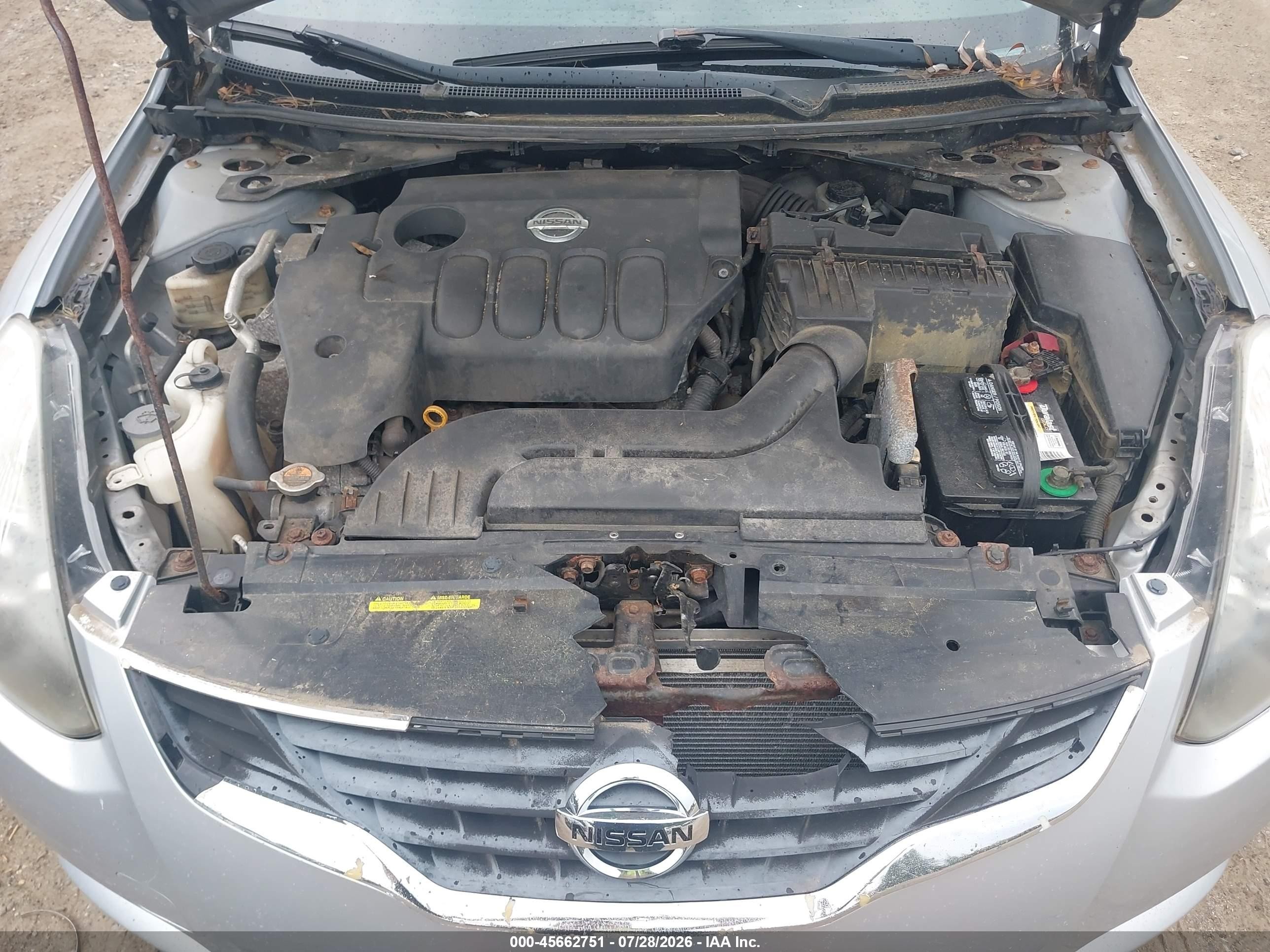 2010 Nissan Altima 2.5 S Silver vin: 1N4AL2EP1AC180897