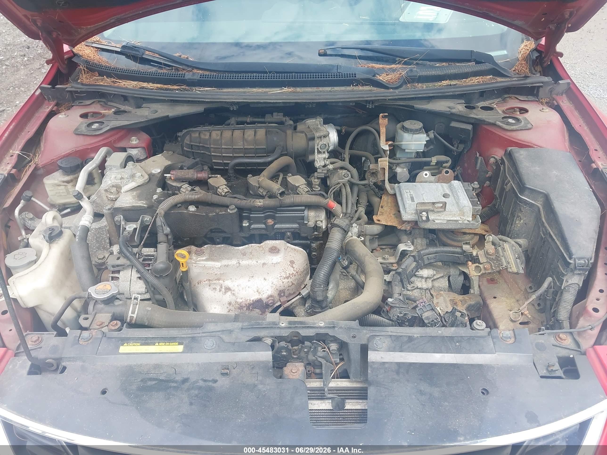 2011 Nissan Altima 2.5 S Red vin: 1N4AL2EP1BC174342