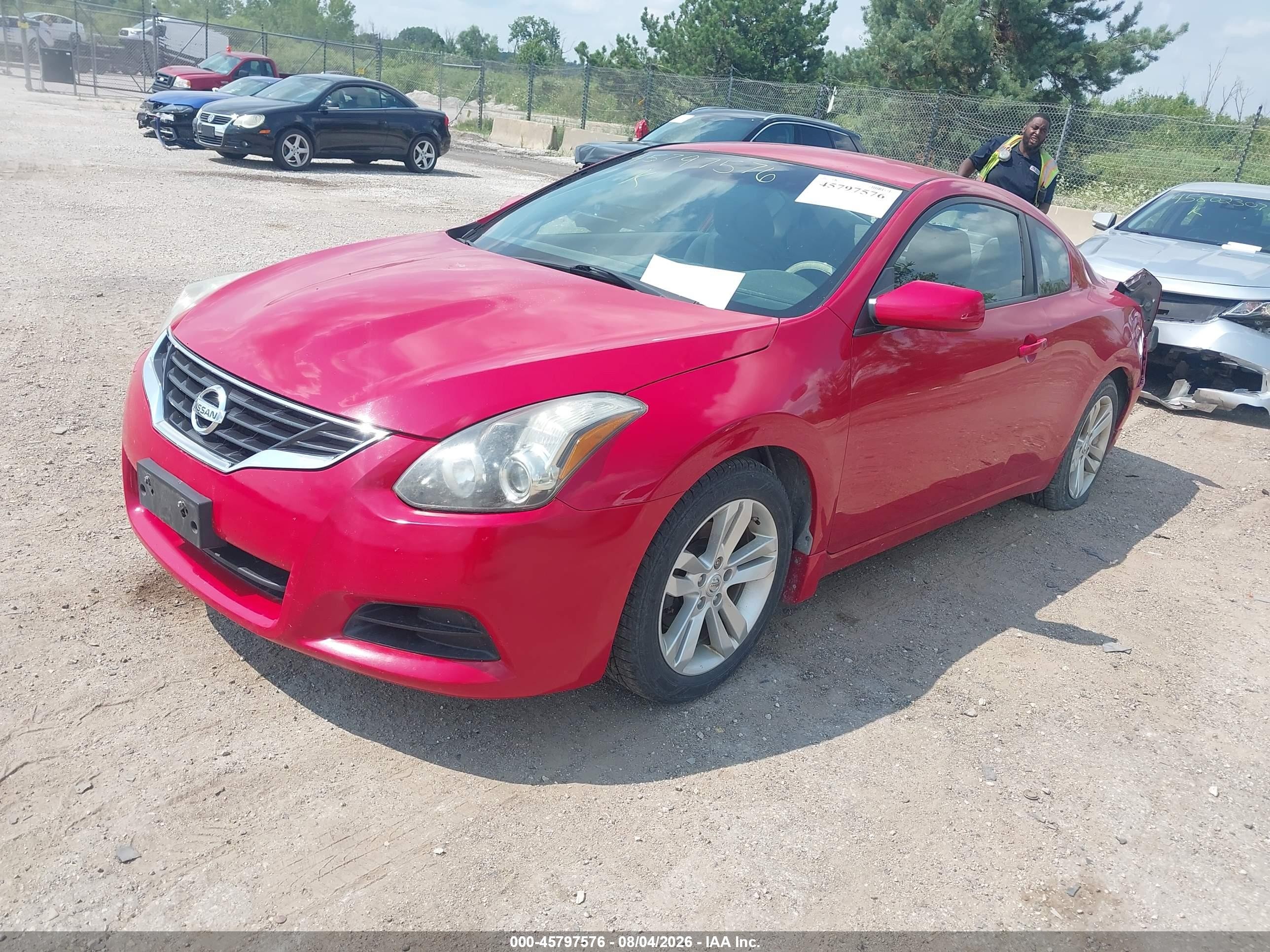 2012 Nissan Altima 2.5 S Red vin: 1N4AL2EP1CC182085