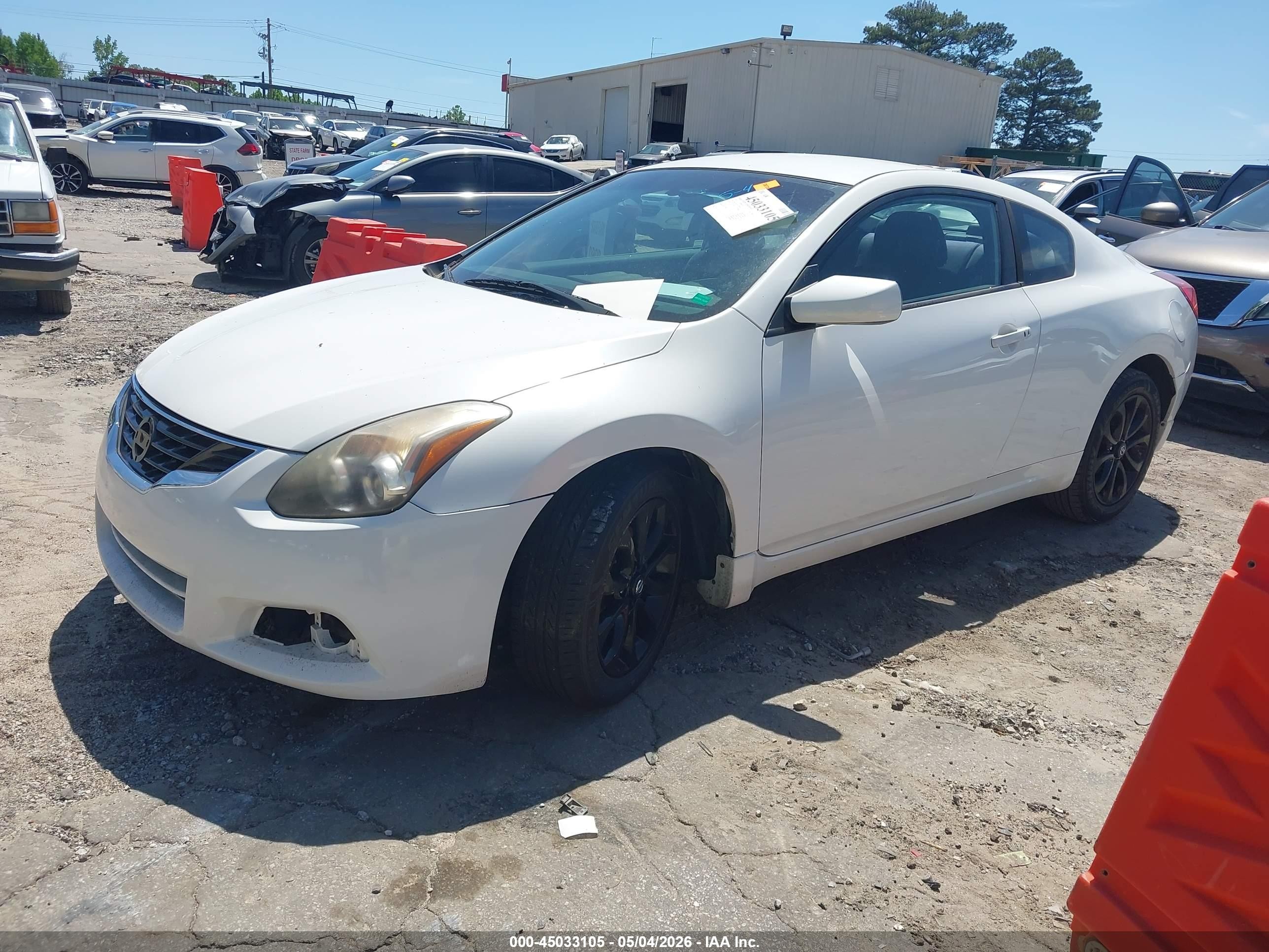 2012 Nissan Altima 2.5 S White vin: 1N4AL2EP1CC226568