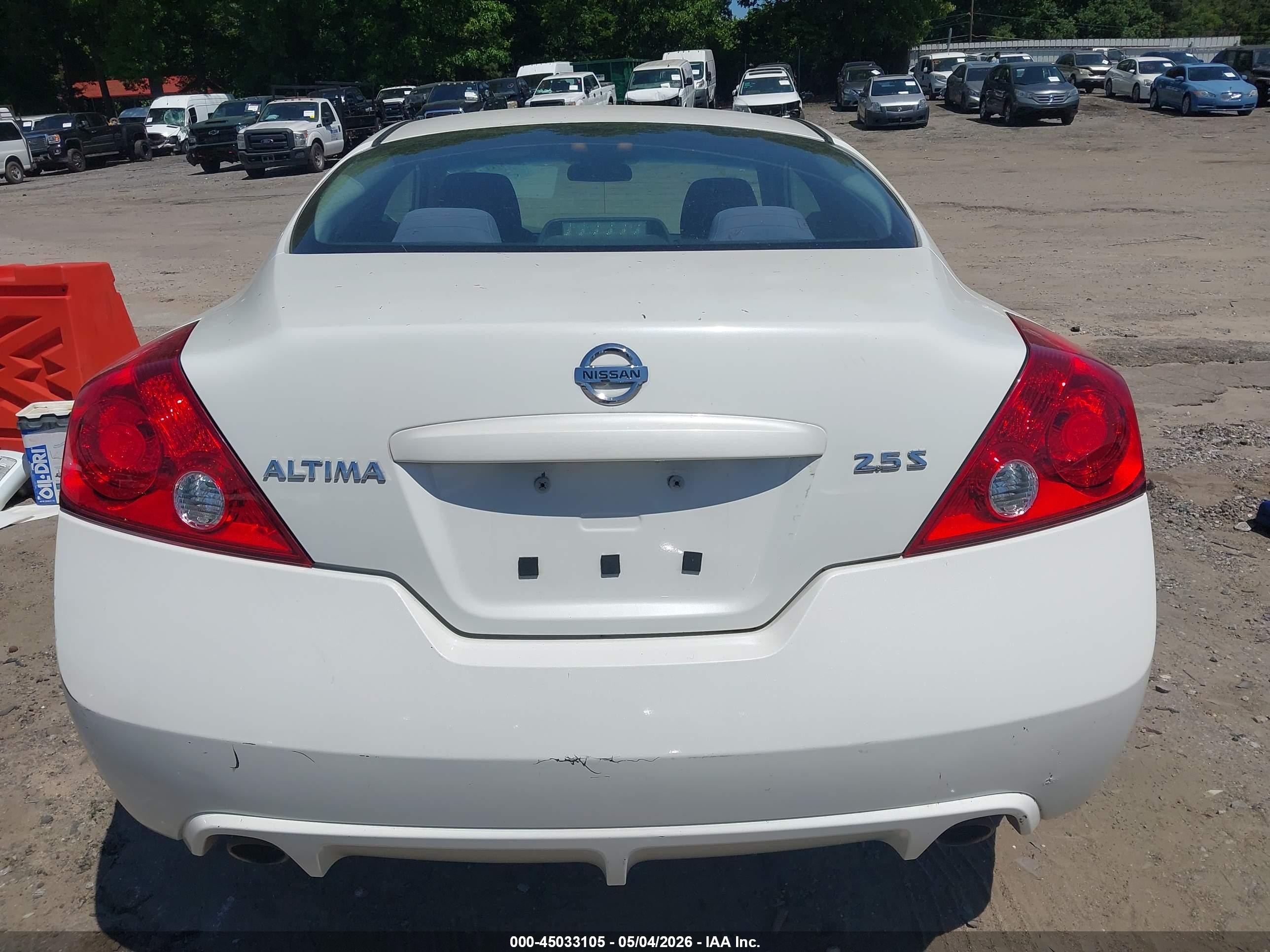 2012 Nissan Altima 2.5 S White vin: 1N4AL2EP1CC226568