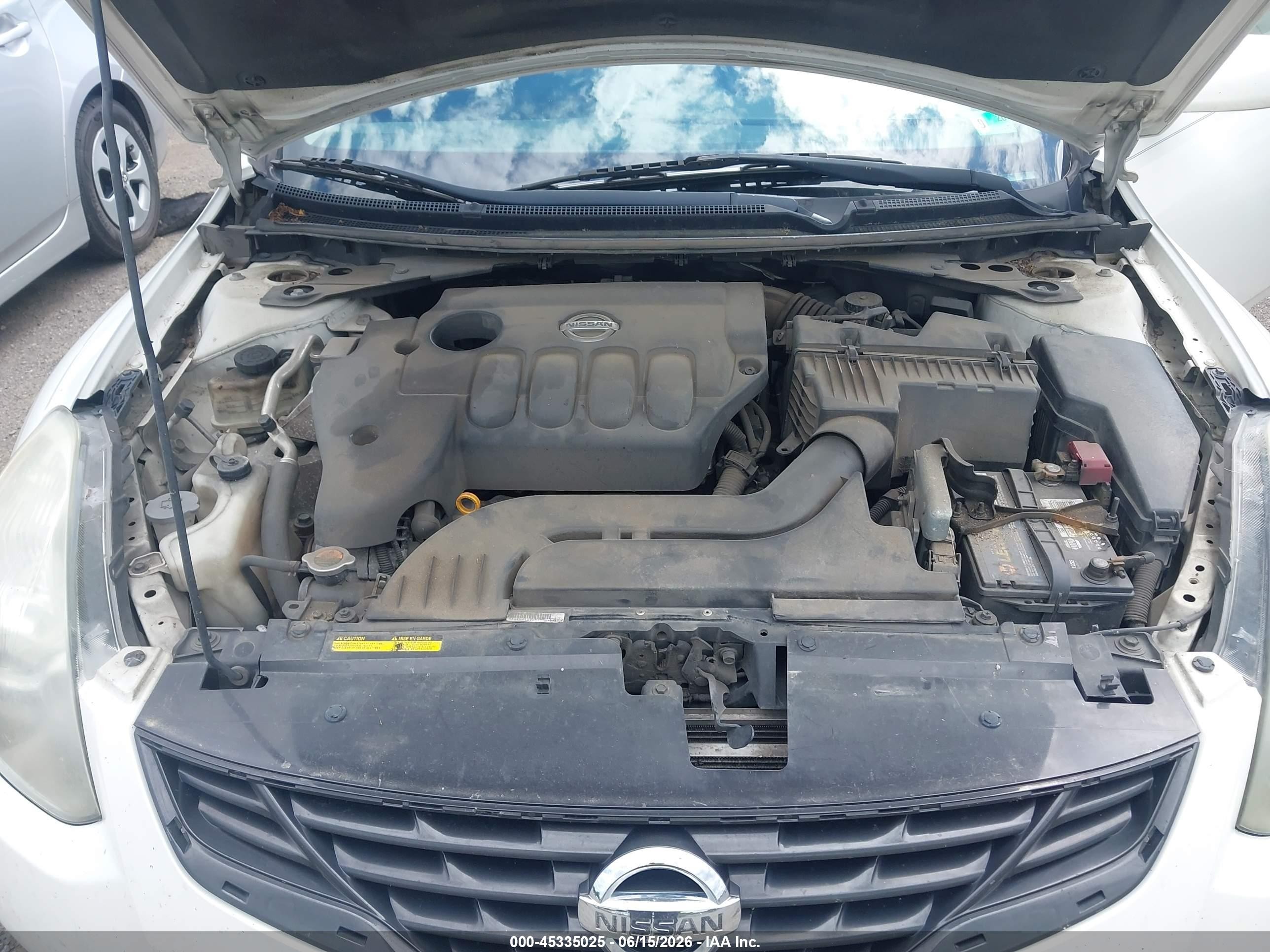 2010 Nissan Altima 2.5 S White vin: 1N4AL2EP2AC158259