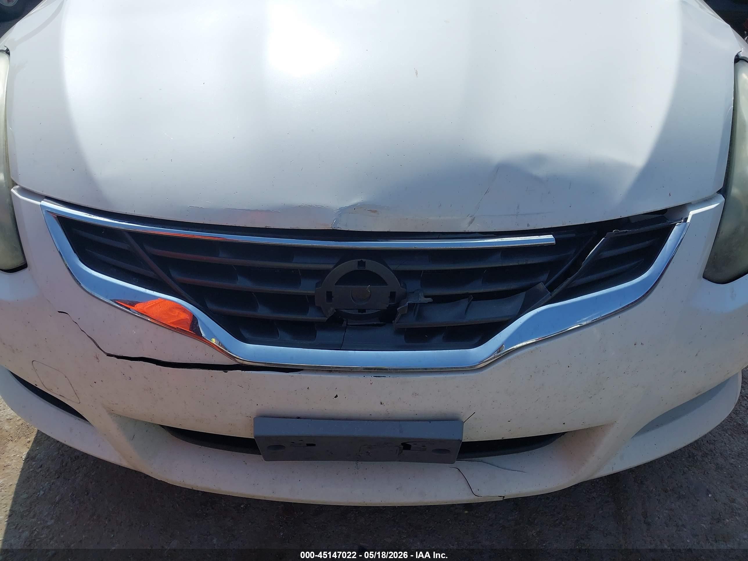 2011 Nissan Altima 2.5 S White vin: 1N4AL2EP2BC143276