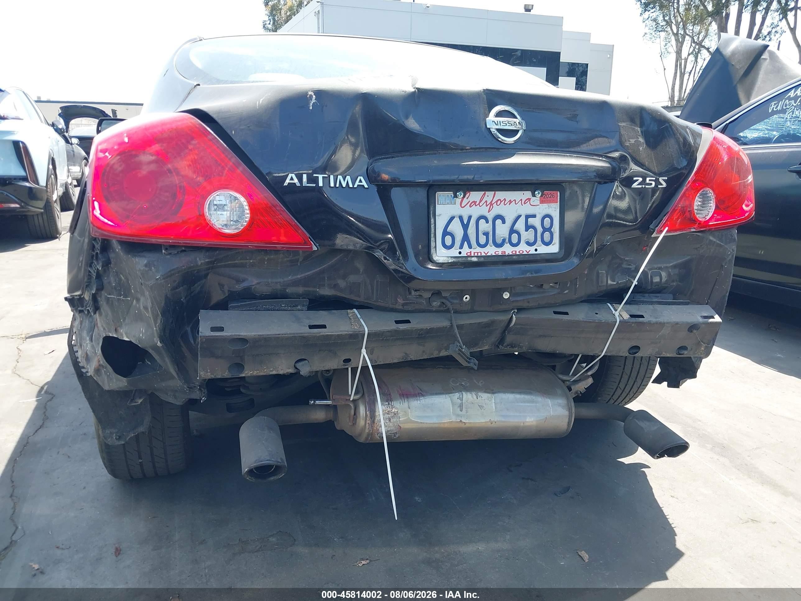 2011 Nissan Altima 2.5 S Black vin: 1N4AL2EP2BC170638