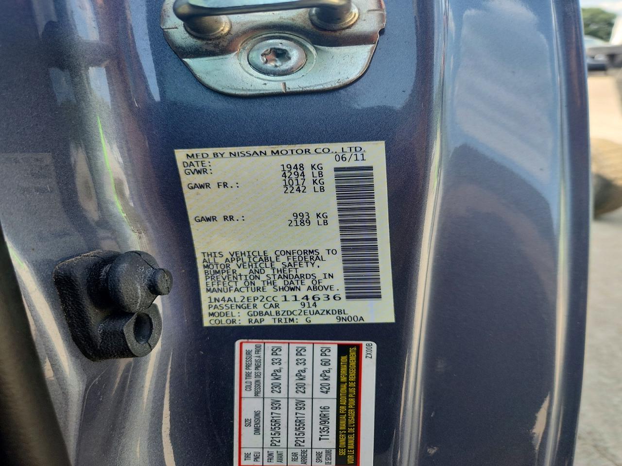2012 Nissan Altima 2.5 S Silver vin: 1N4AL2EP2CC114636