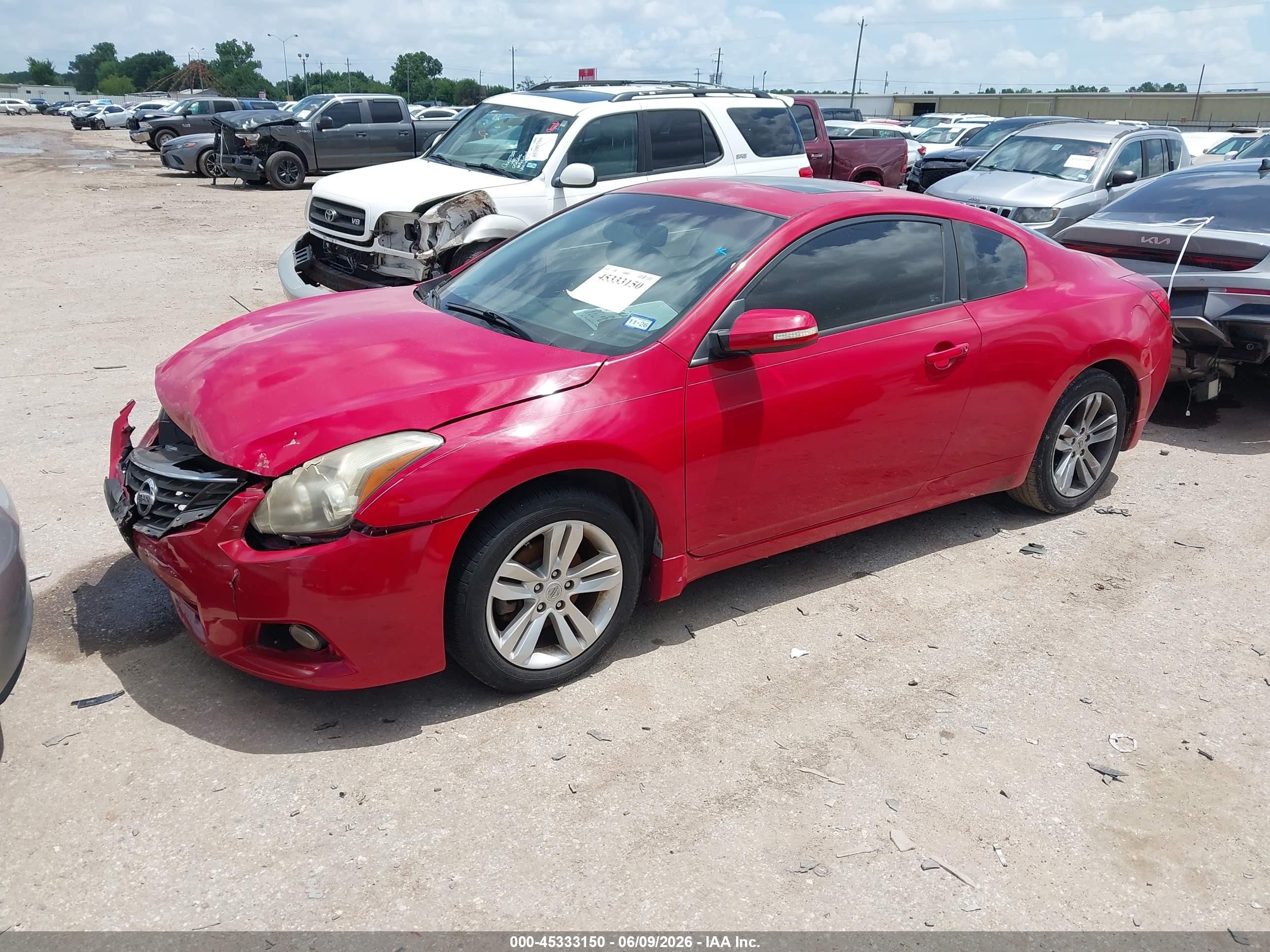 2012 Nissan Altima 2.5 S Red vin: 1N4AL2EP2CC120095