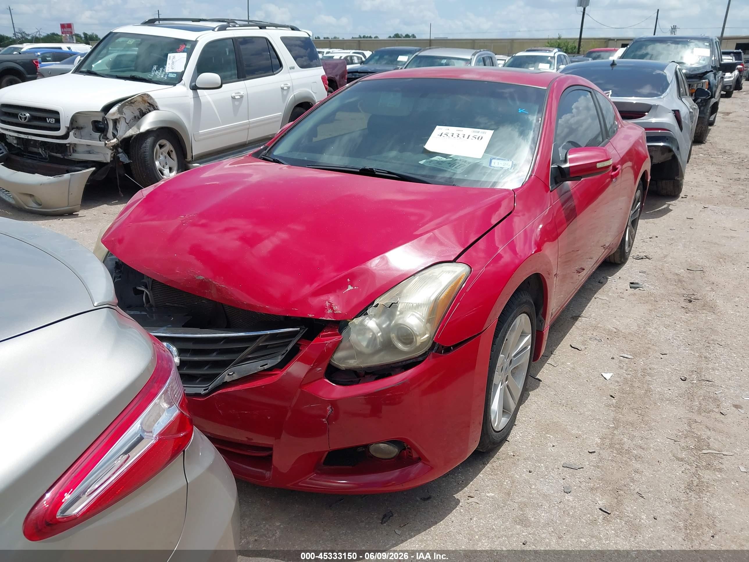 2012 Nissan Altima 2.5 S Red vin: 1N4AL2EP2CC120095
