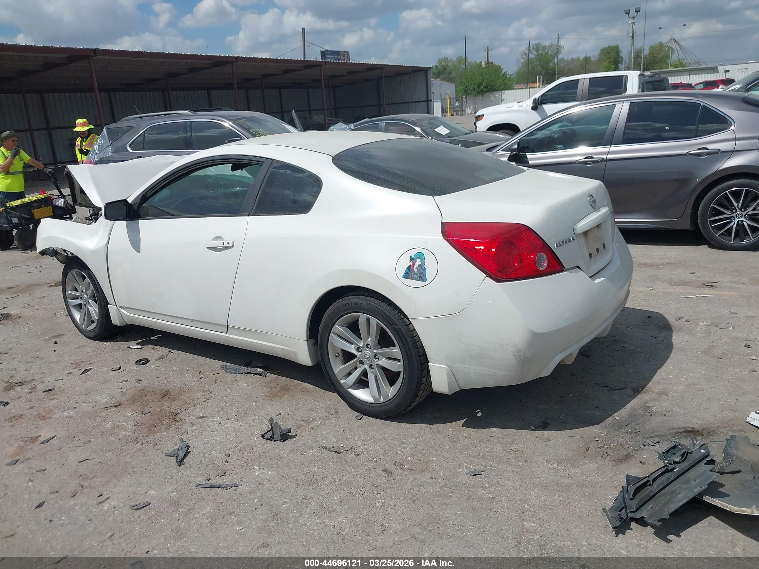 2012 Nissan Altima 2.5 S Белый vin: 1N4AL2EP2CC210203