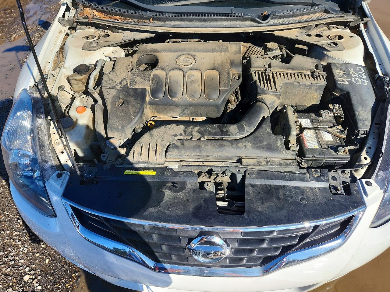 2012 Nissan Altima S White vin: 1N4AL2EP2CC218883