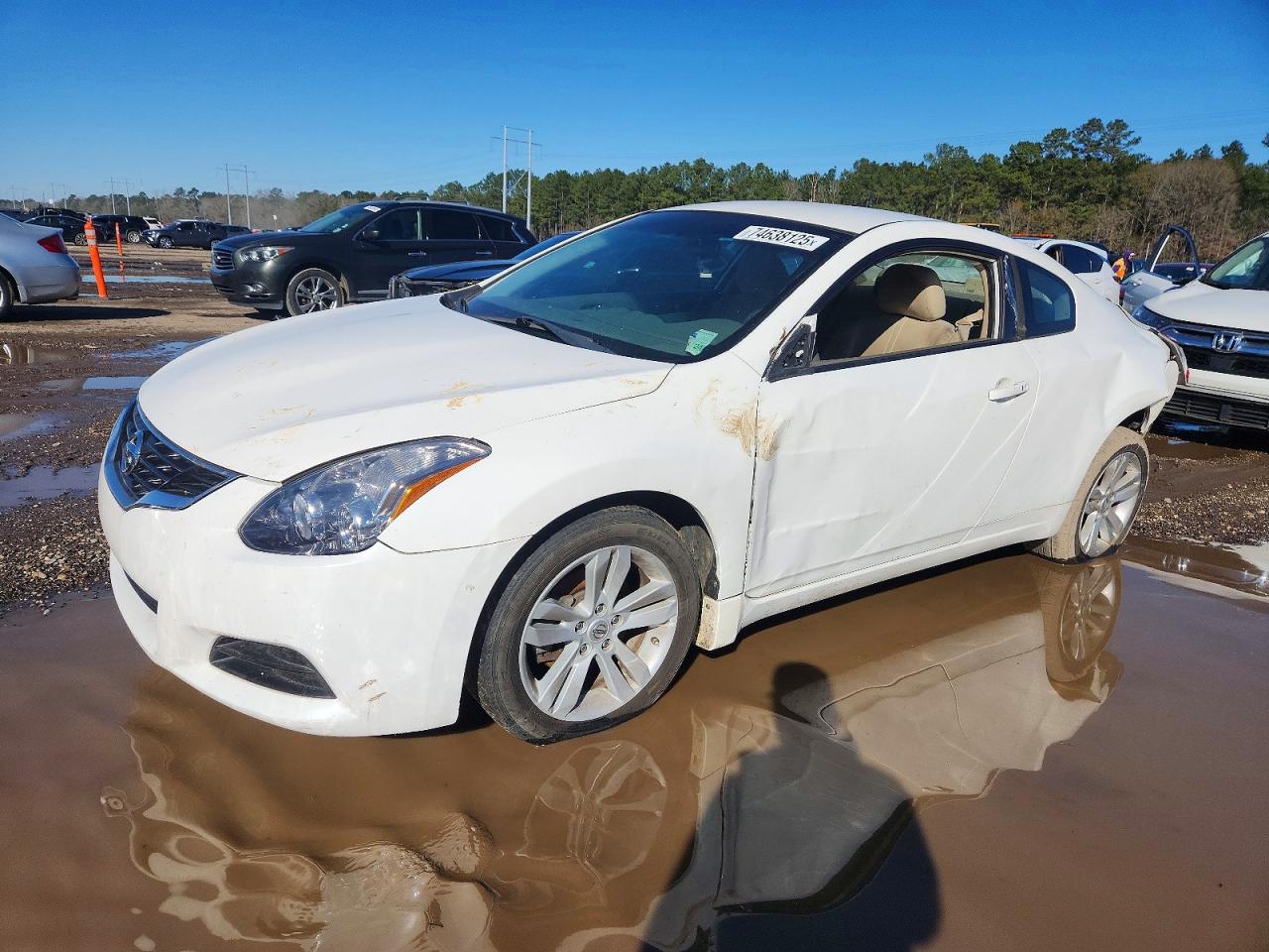 2012 Nissan Altima S White vin: 1N4AL2EP2CC218883