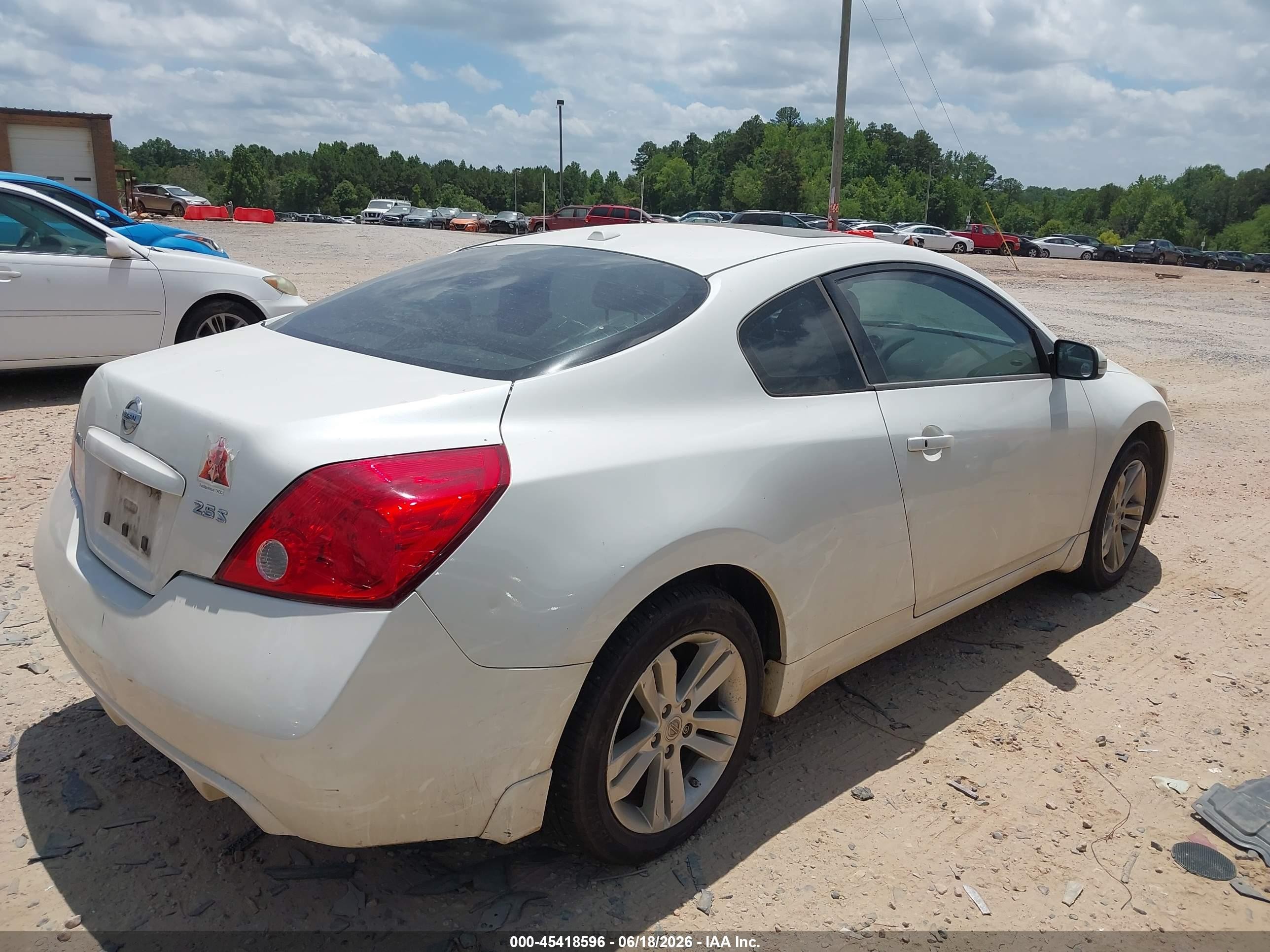 2012 Nissan Altima 2.5 S White vin: 1N4AL2EP2CC222481