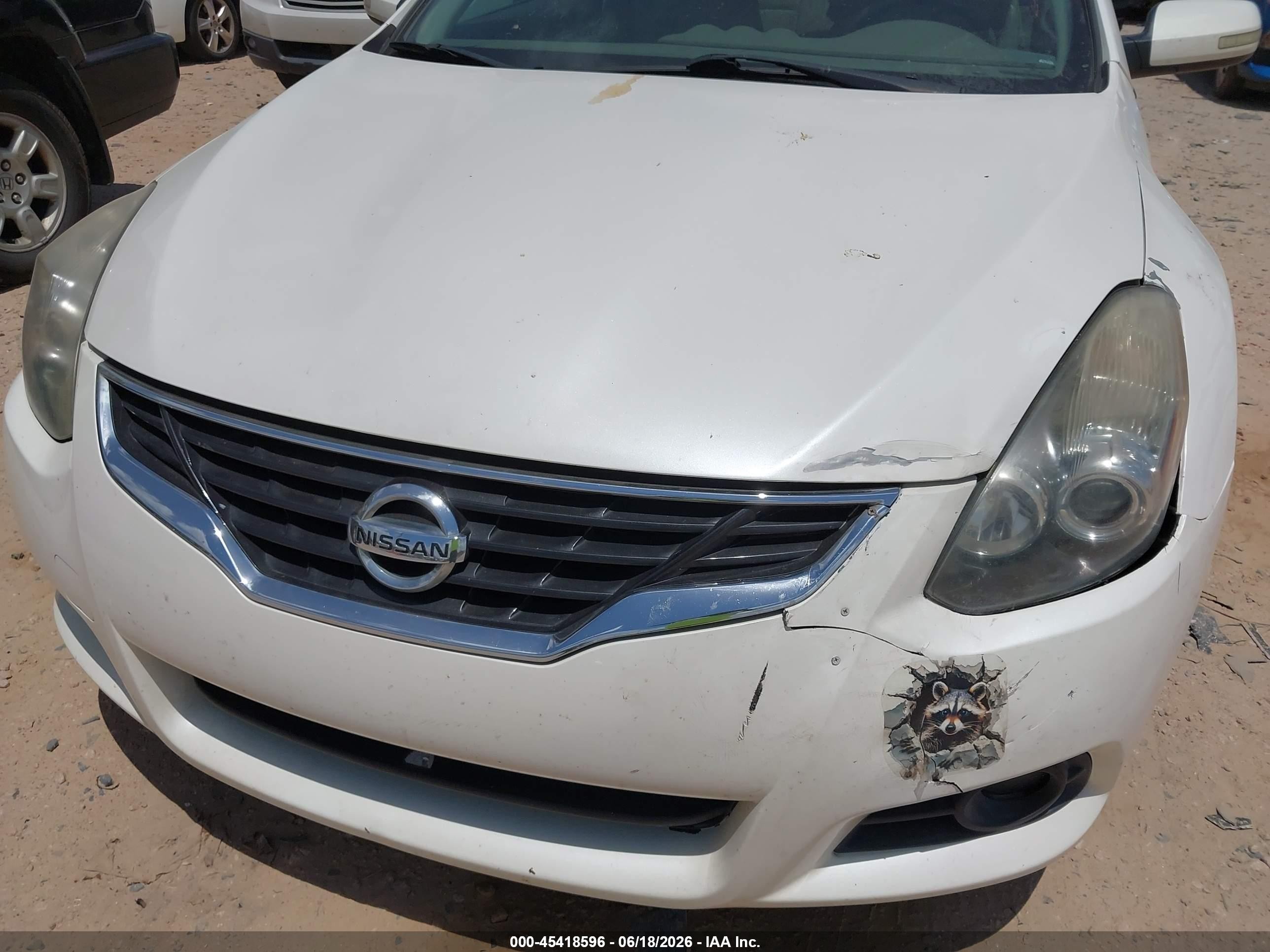 2012 Nissan Altima 2.5 S White vin: 1N4AL2EP2CC222481