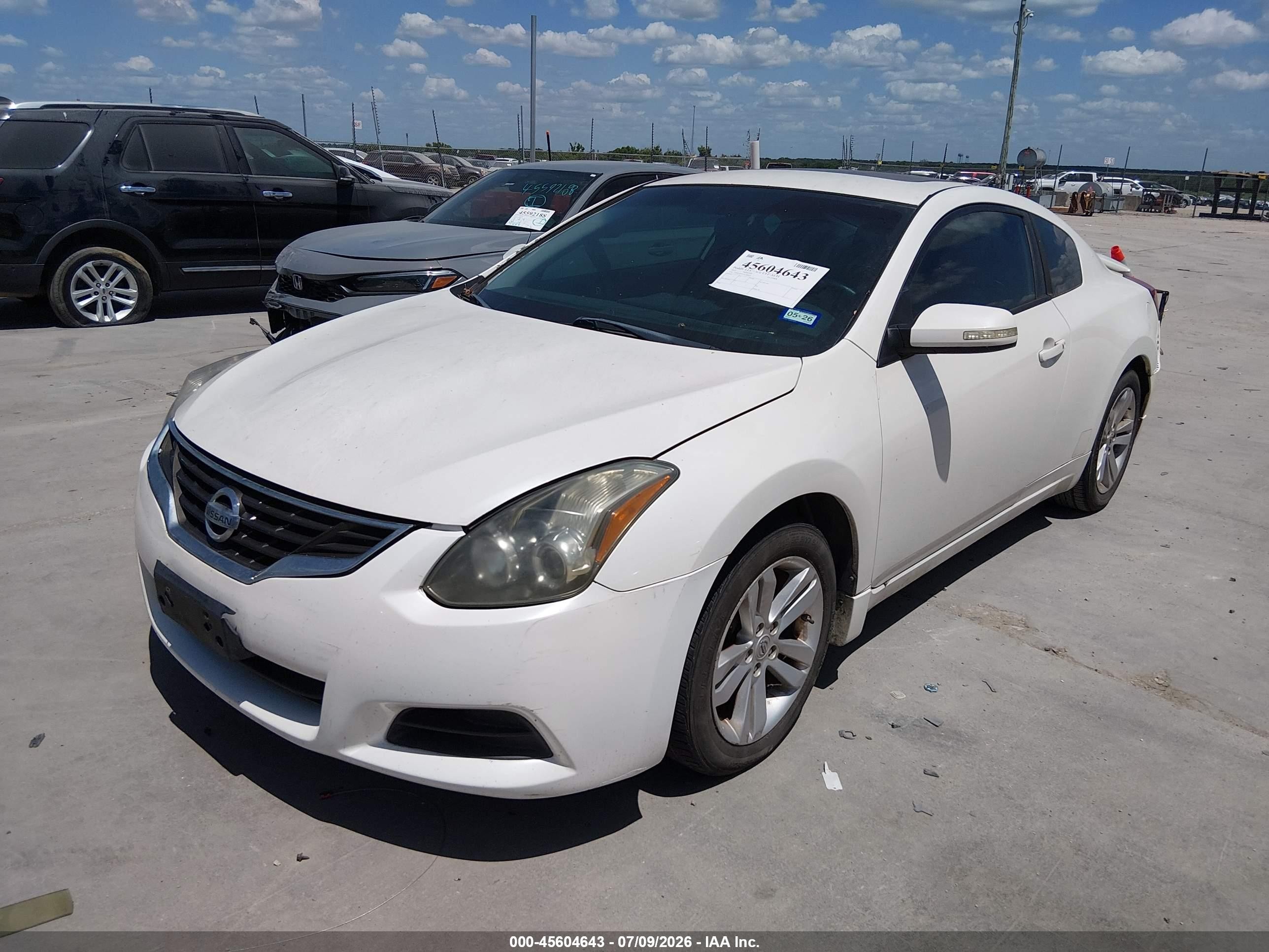 2012 Nissan Altima 2.5 S White vin: 1N4AL2EP2CC260972