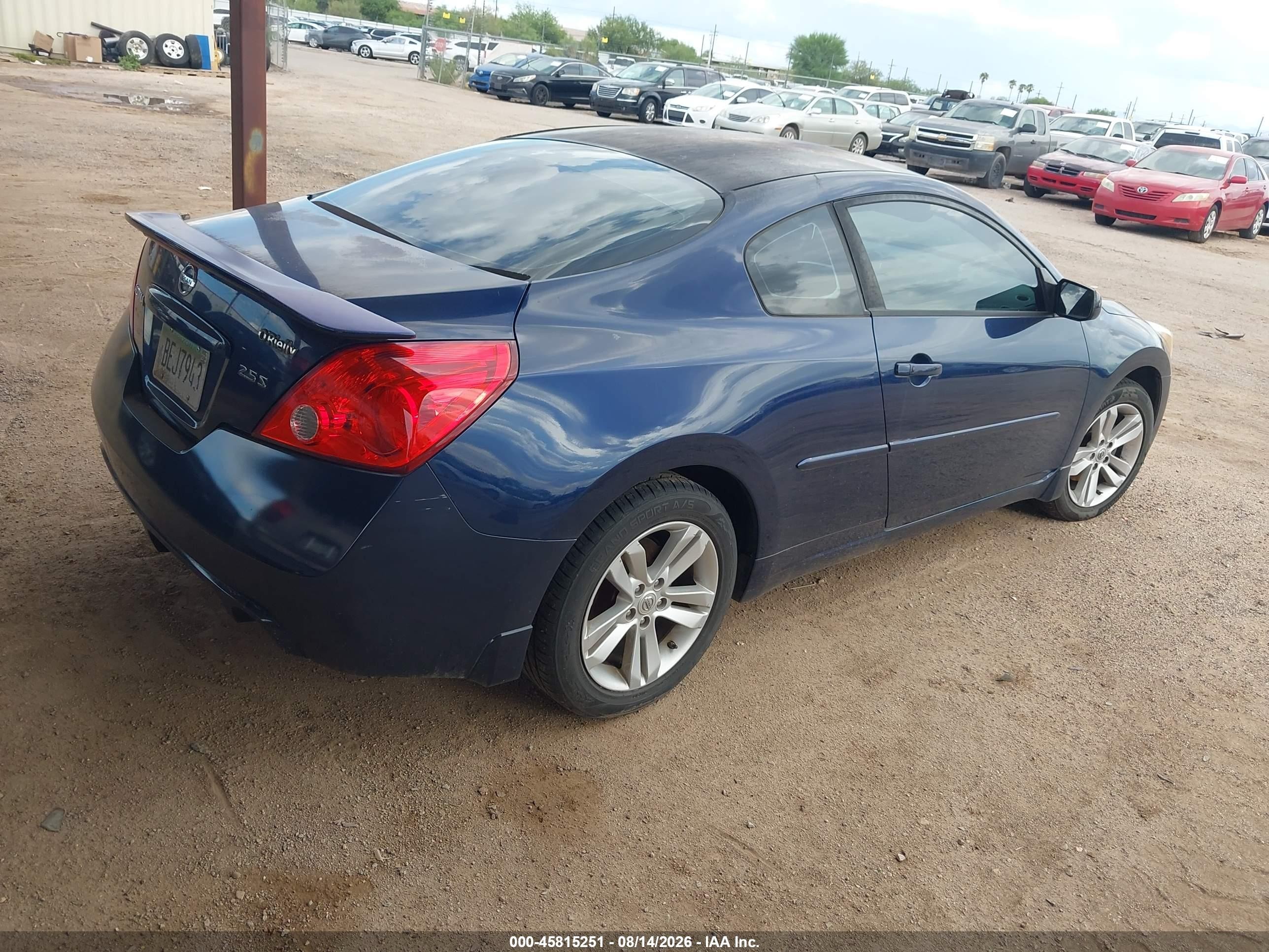 2012 Nissan Altima 2.5 S Navy vin: 1N4AL2EP2CC261961