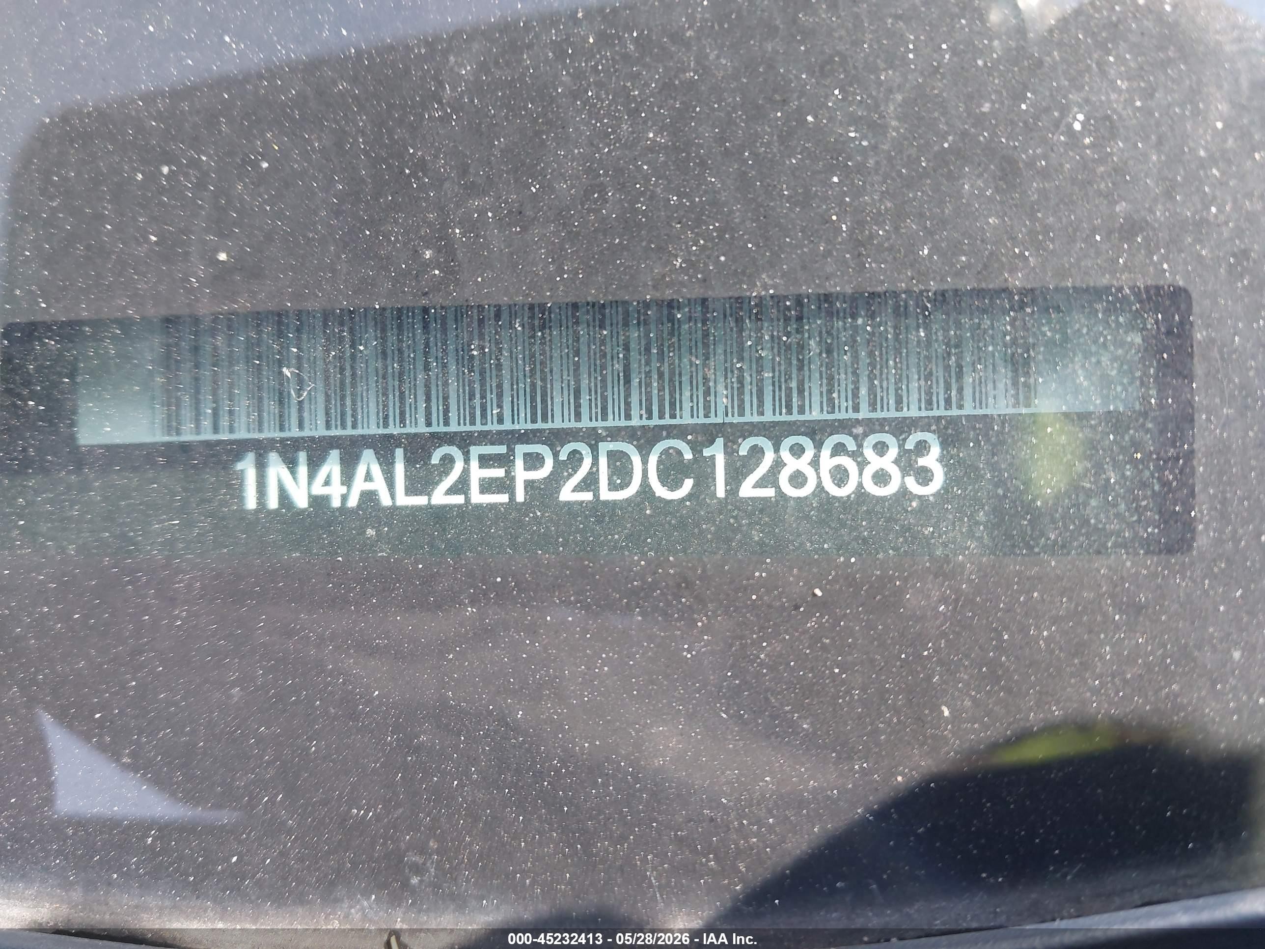 2013 Nissan Altima 2.5 S Black vin: 1N4AL2EP2DC128683