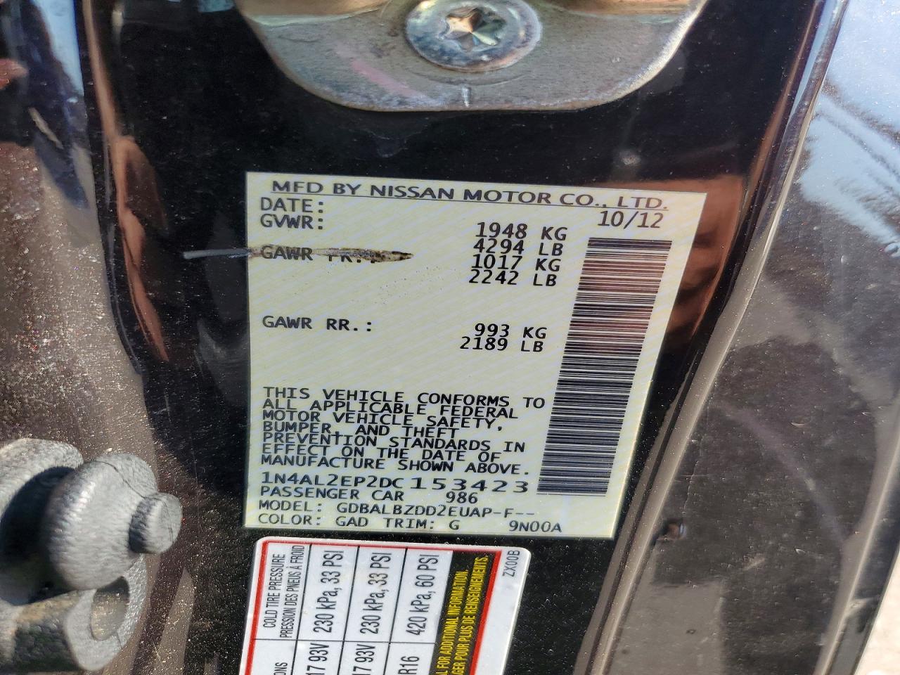 2013 Nissan Altima S Purple vin: 1N4AL2EP2DC153423