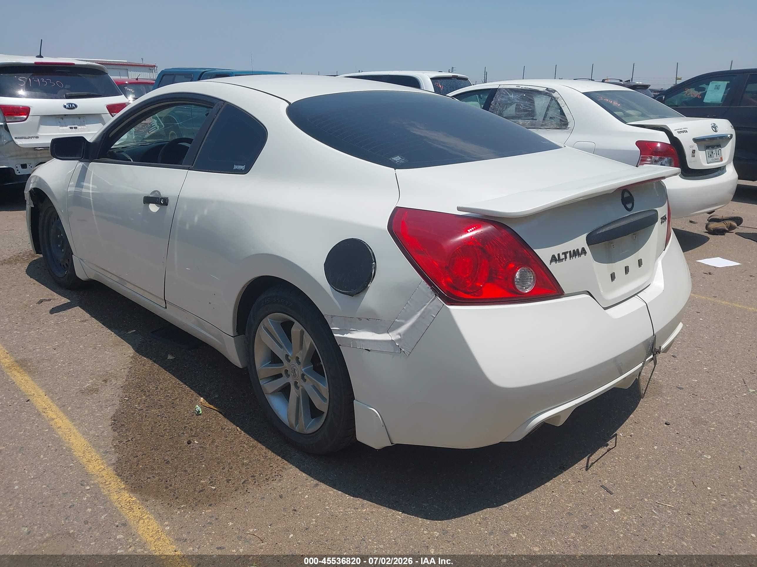 2013 Nissan Altima 2.5 S White vin: 1N4AL2EP2DC195929